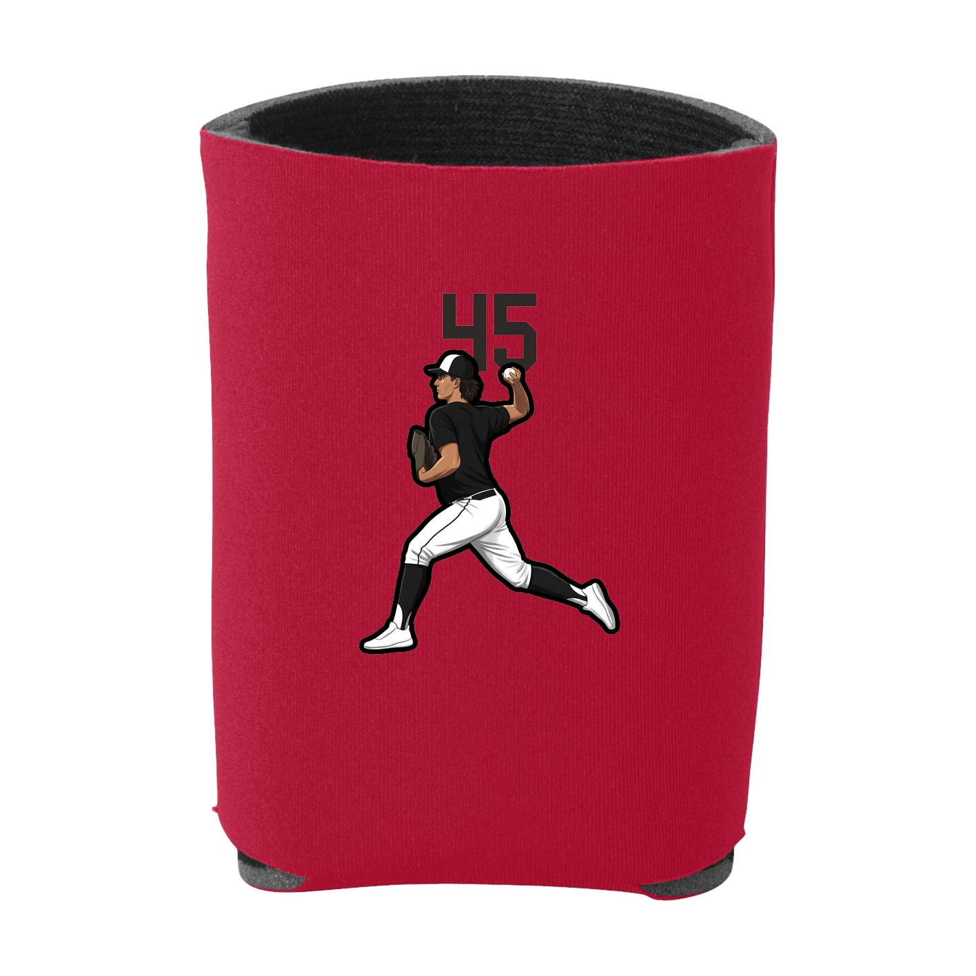 Can Holder — Number Top in Red