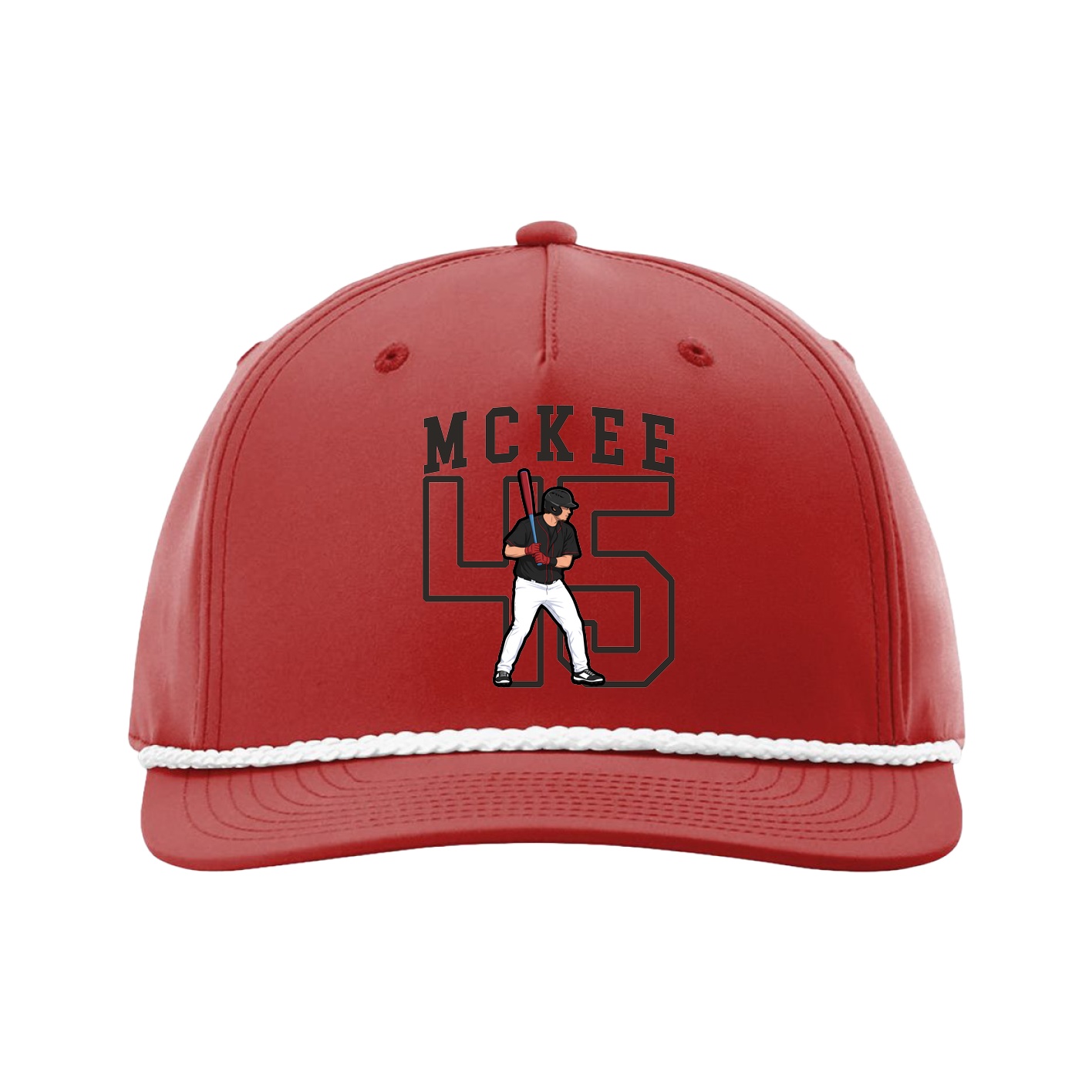 Five-Panel Classic Rope Cap — Shirsey in Red