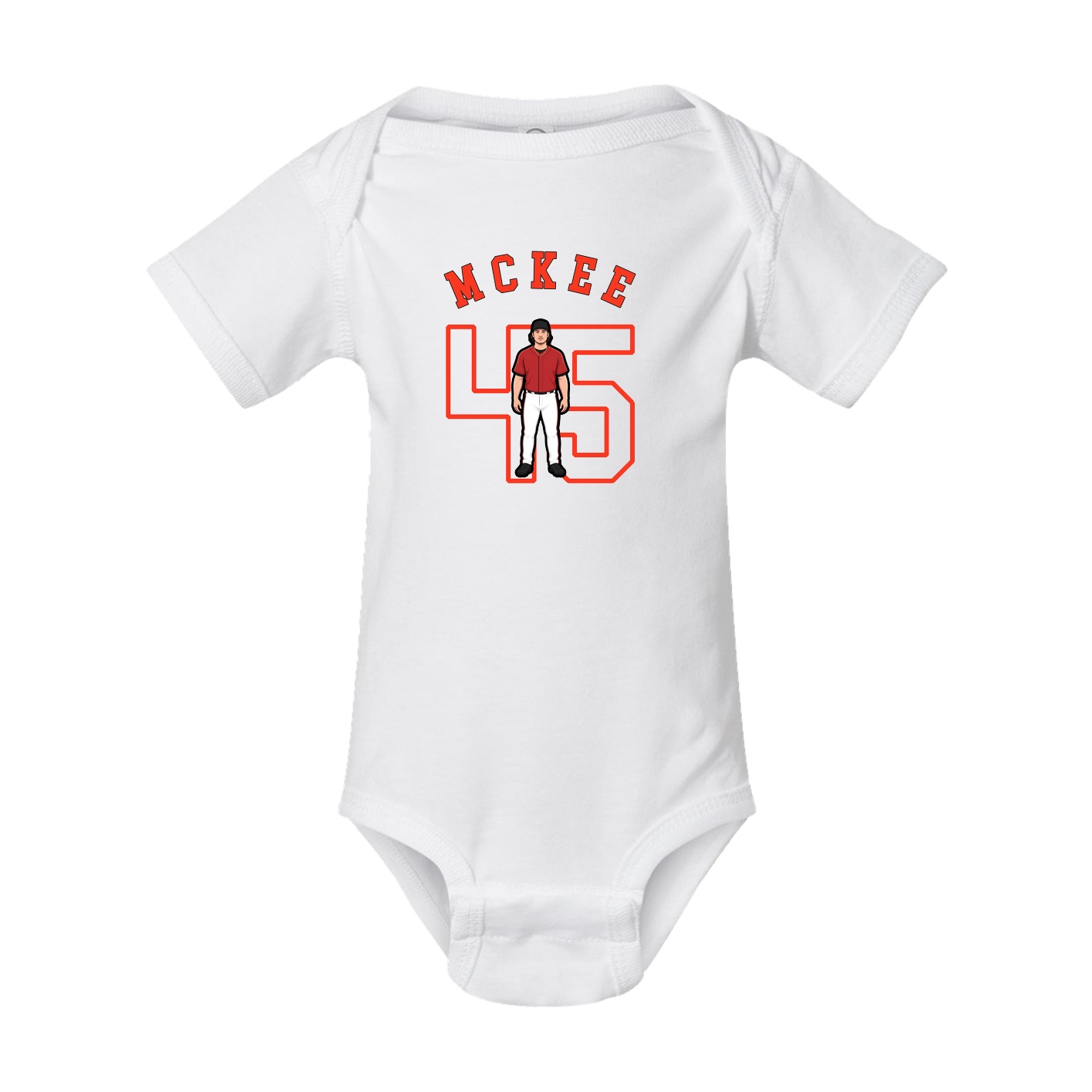 Baby Onesie — Shirsey Arch in White