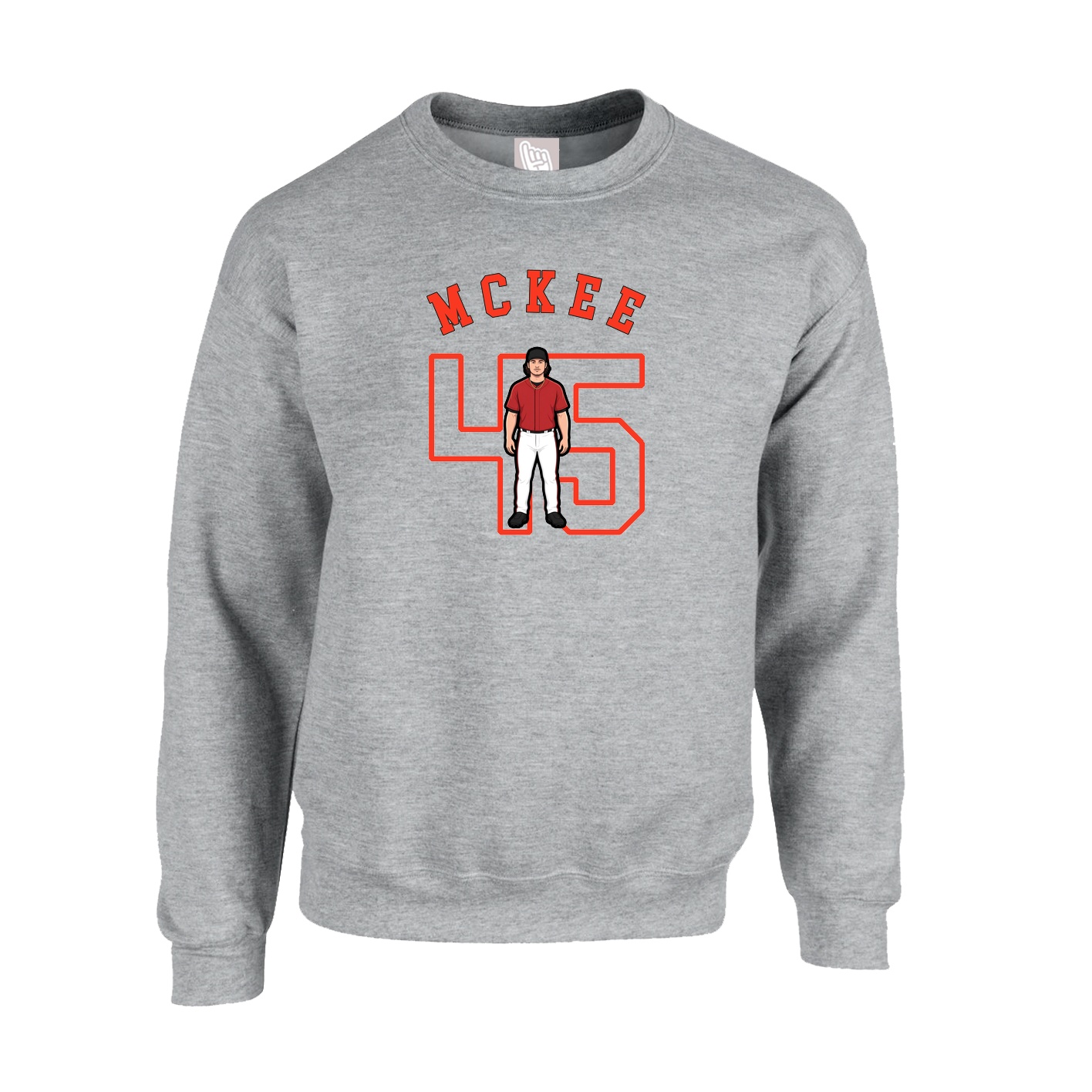 Fleece Crew — Shirsey Arch in Grey