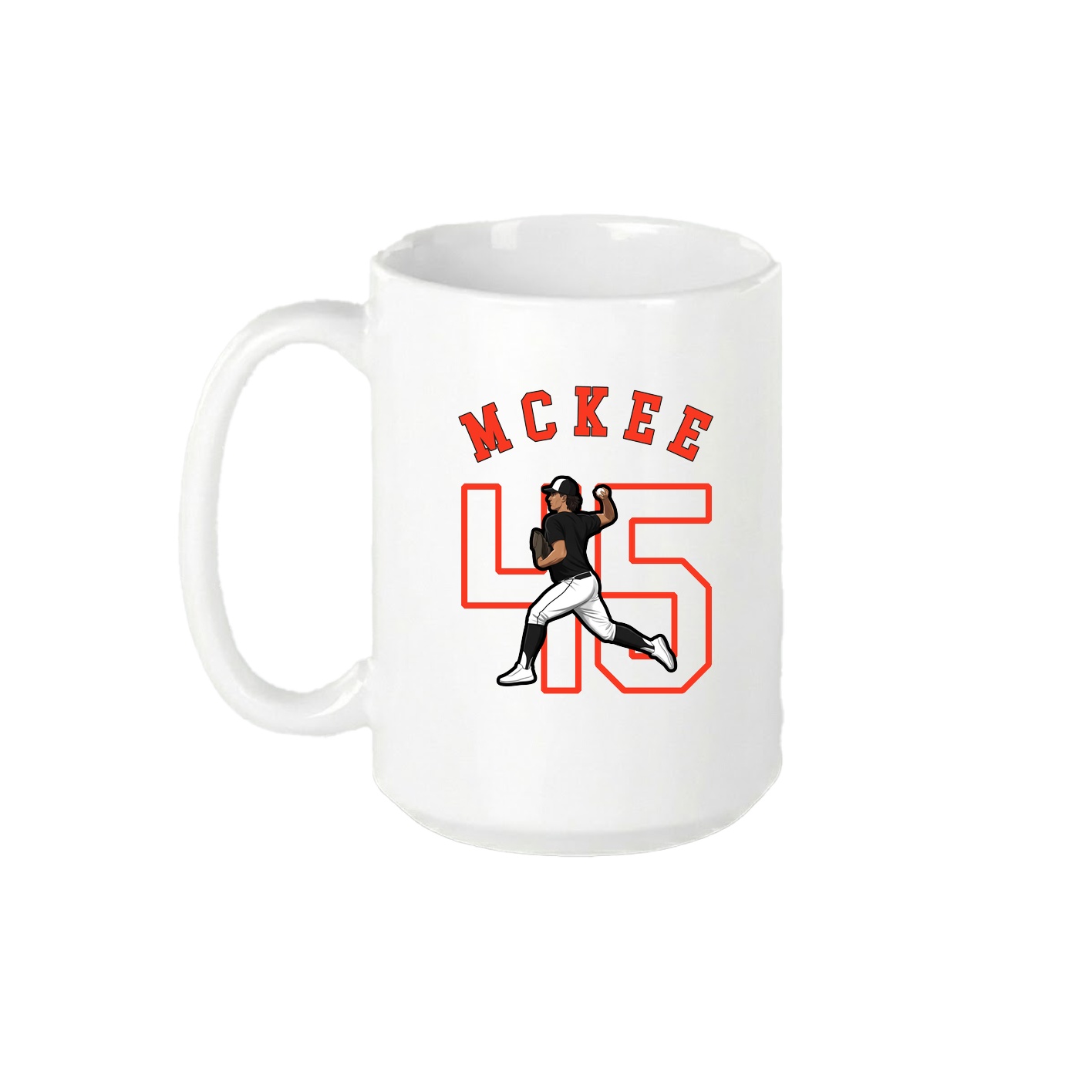 15oz Coffee Mug — Shirsey Arch in White