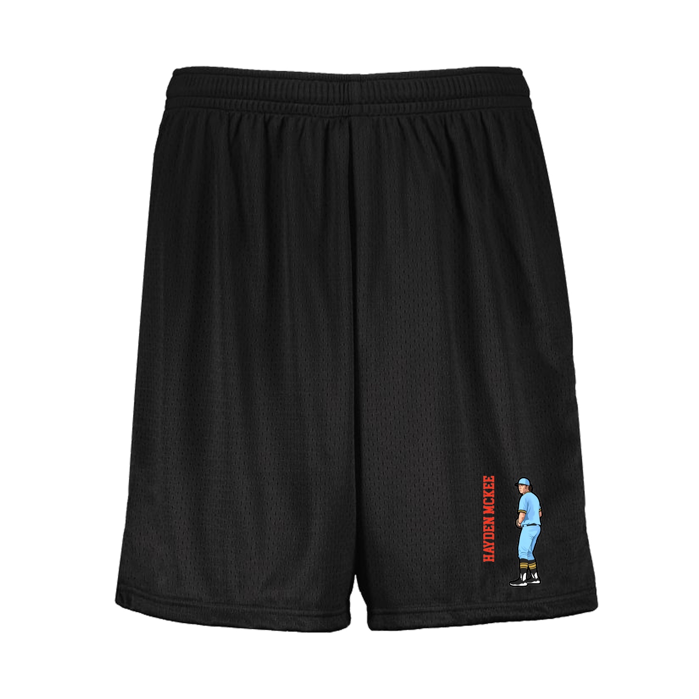 Shorts — Name Vertical in Black