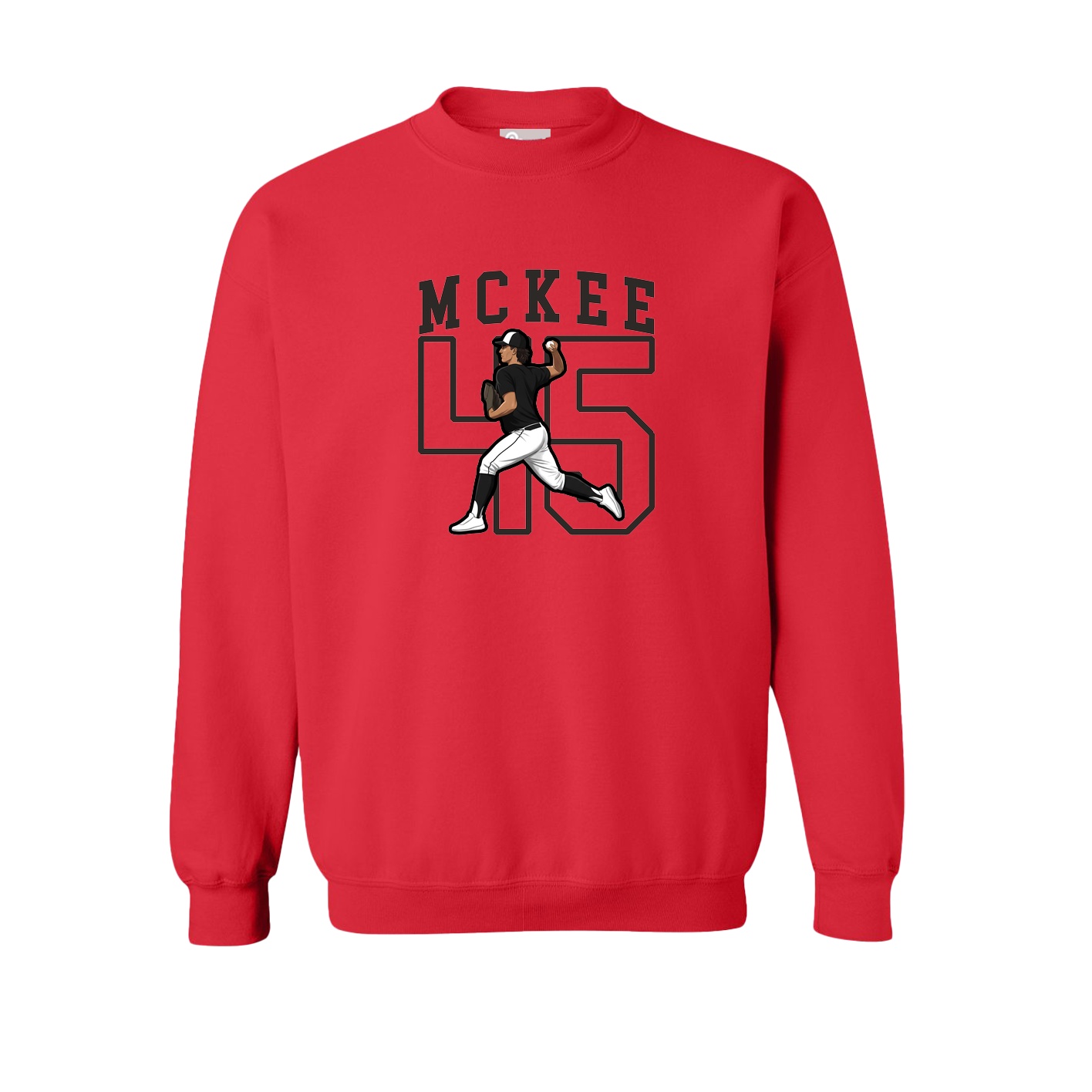 Fleece Crew — Shirsey in Red