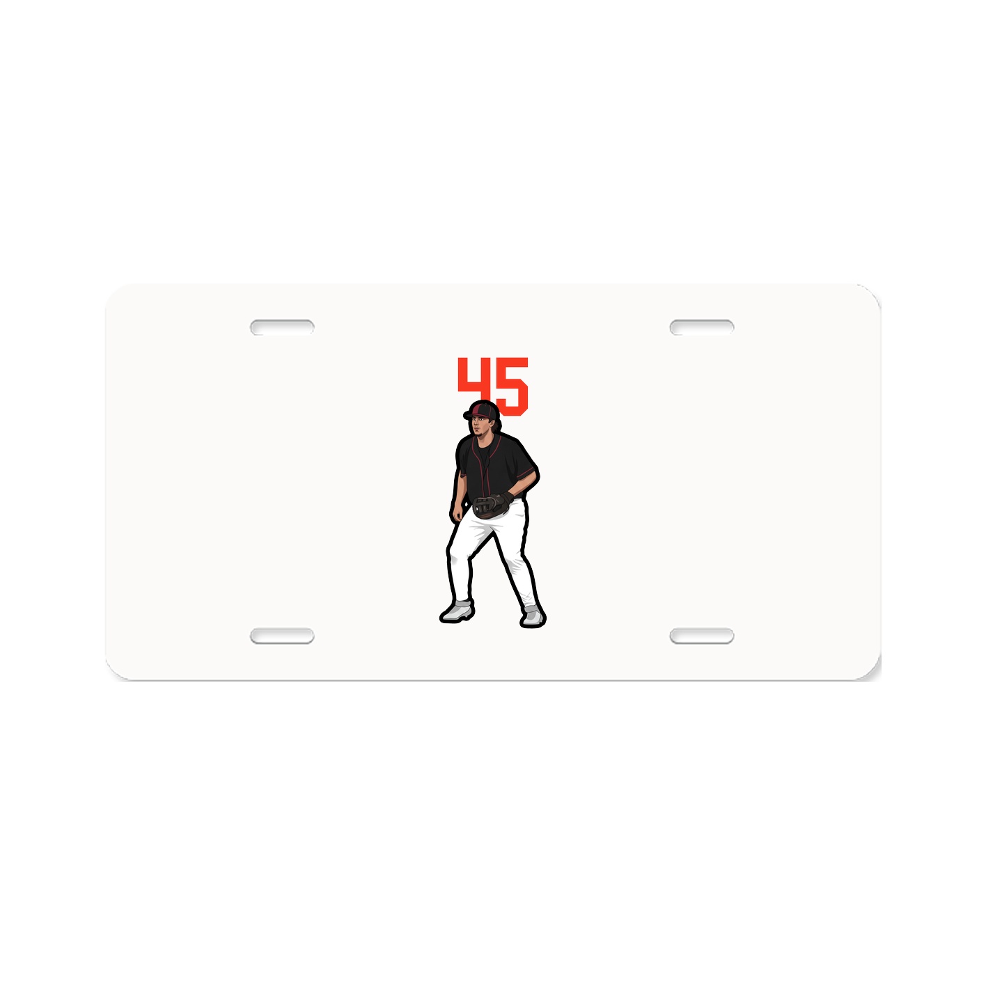 License Plate — Number Top in Classic