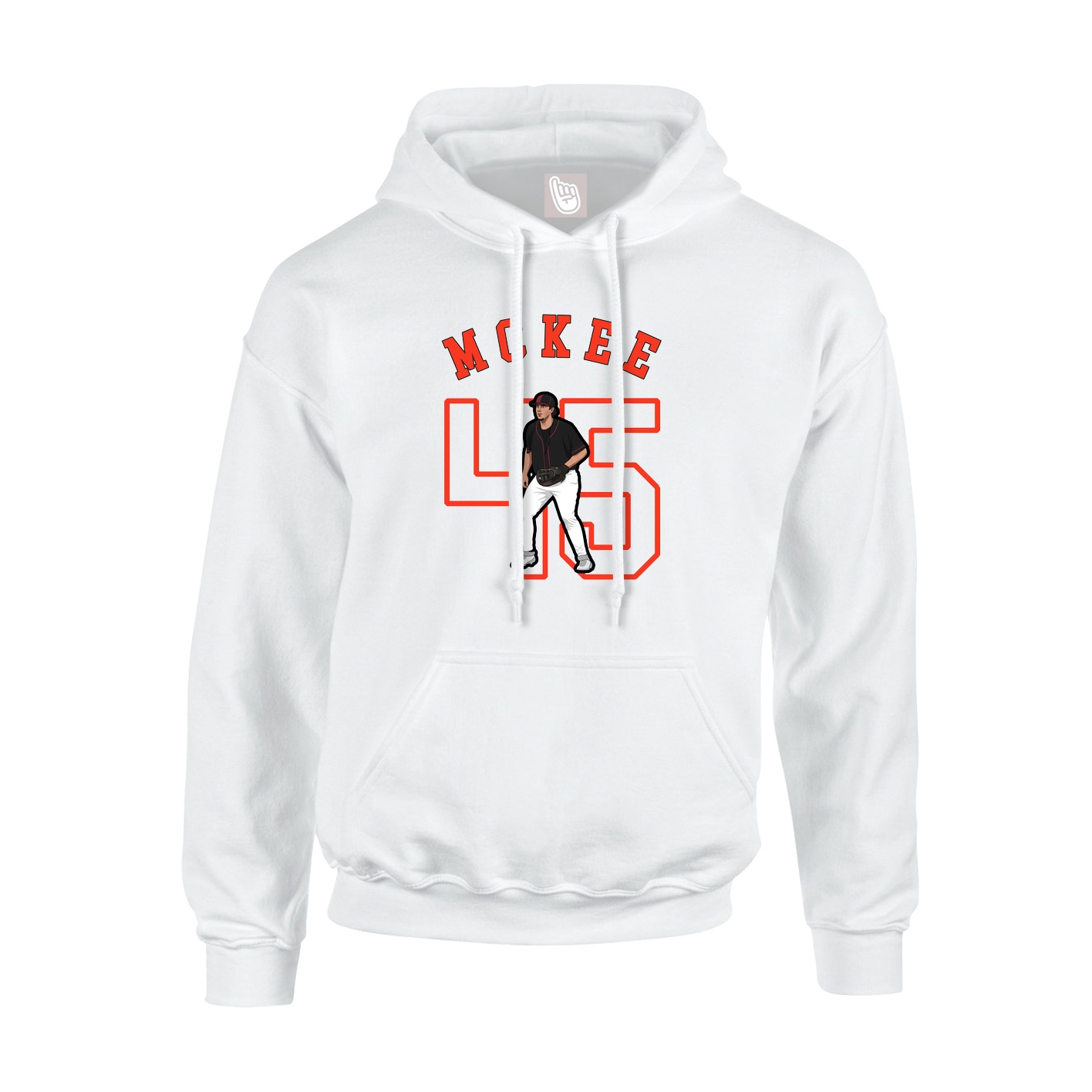 Hoodie — Shirsey Arch in White