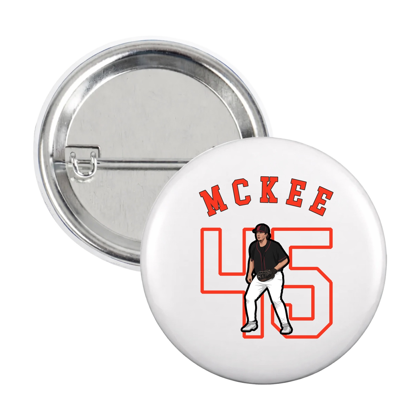 Game Day Button — Shirsey Arch in White