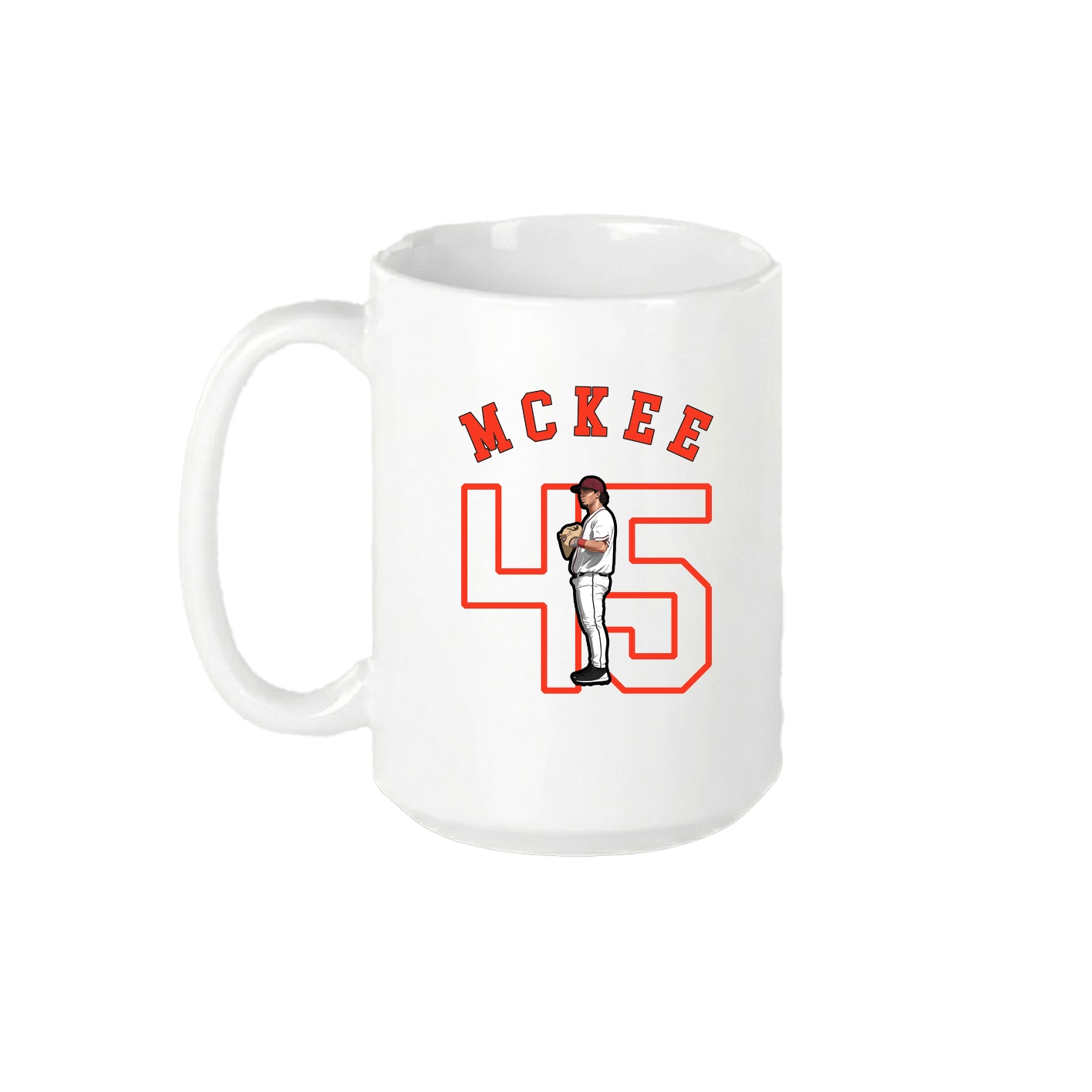 15oz Coffee Mug — Shirsey Arch in White