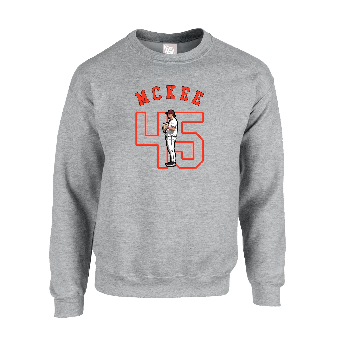 Fleece Crew — Shirsey Arch in Grey