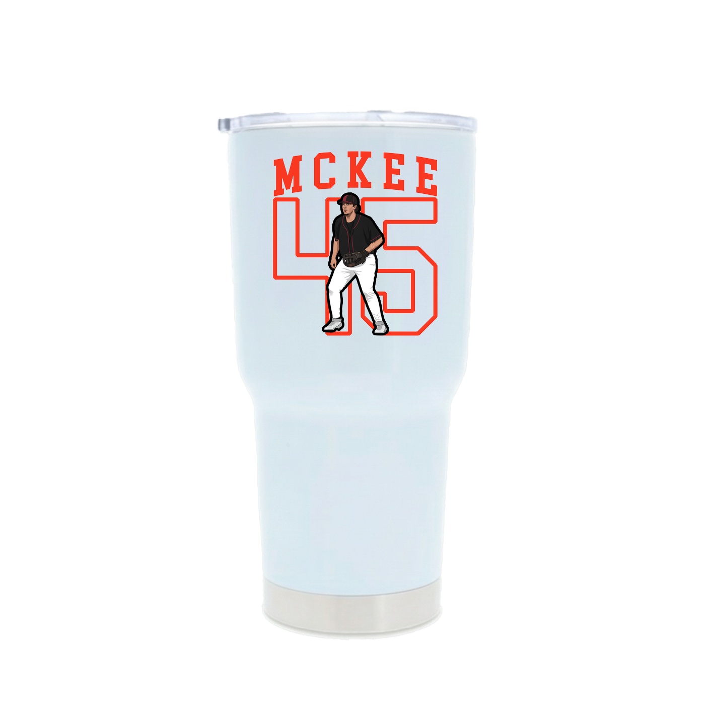 30oz Stainless Steel Tumbler — Shirsey in White