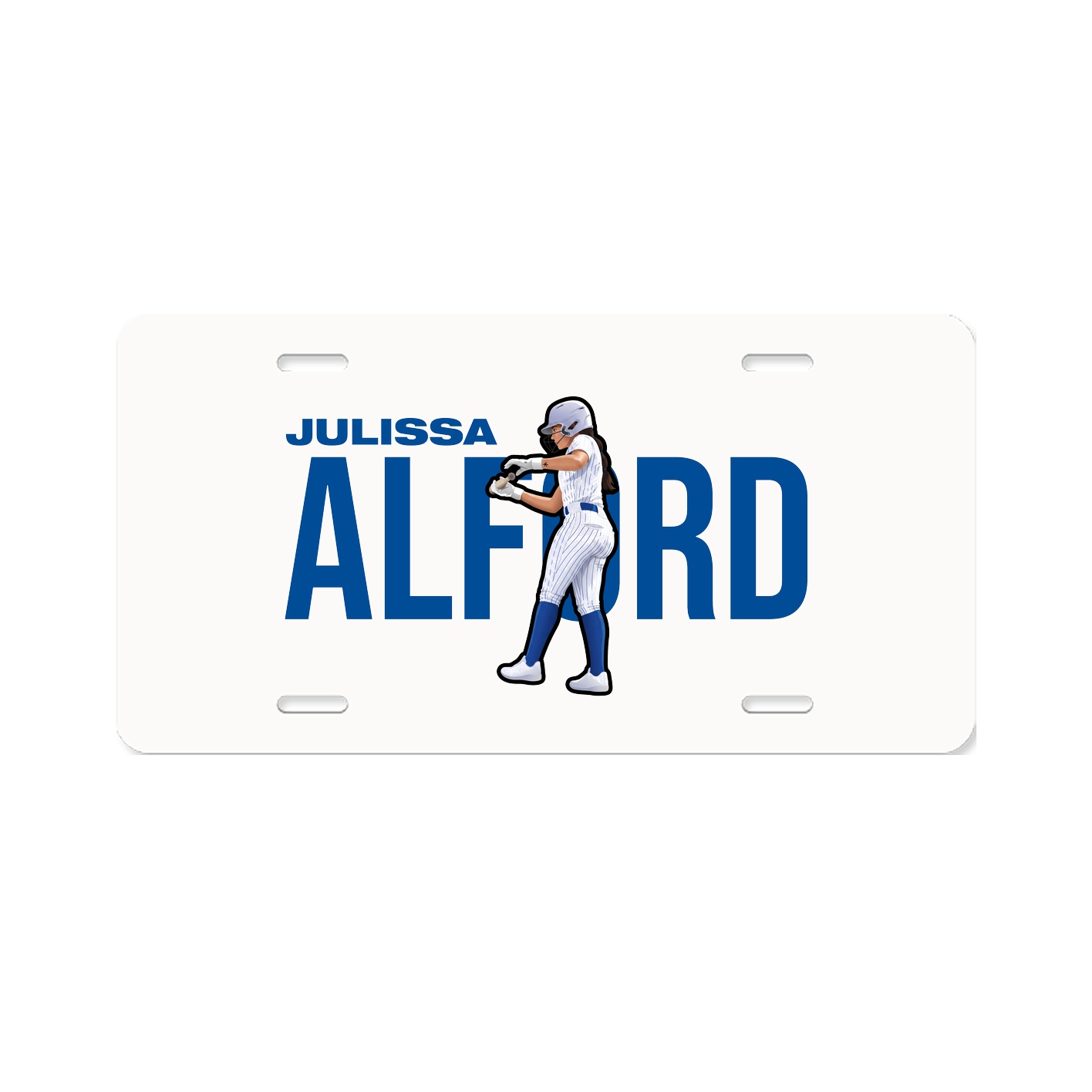 License Plate — Player Name in Classic