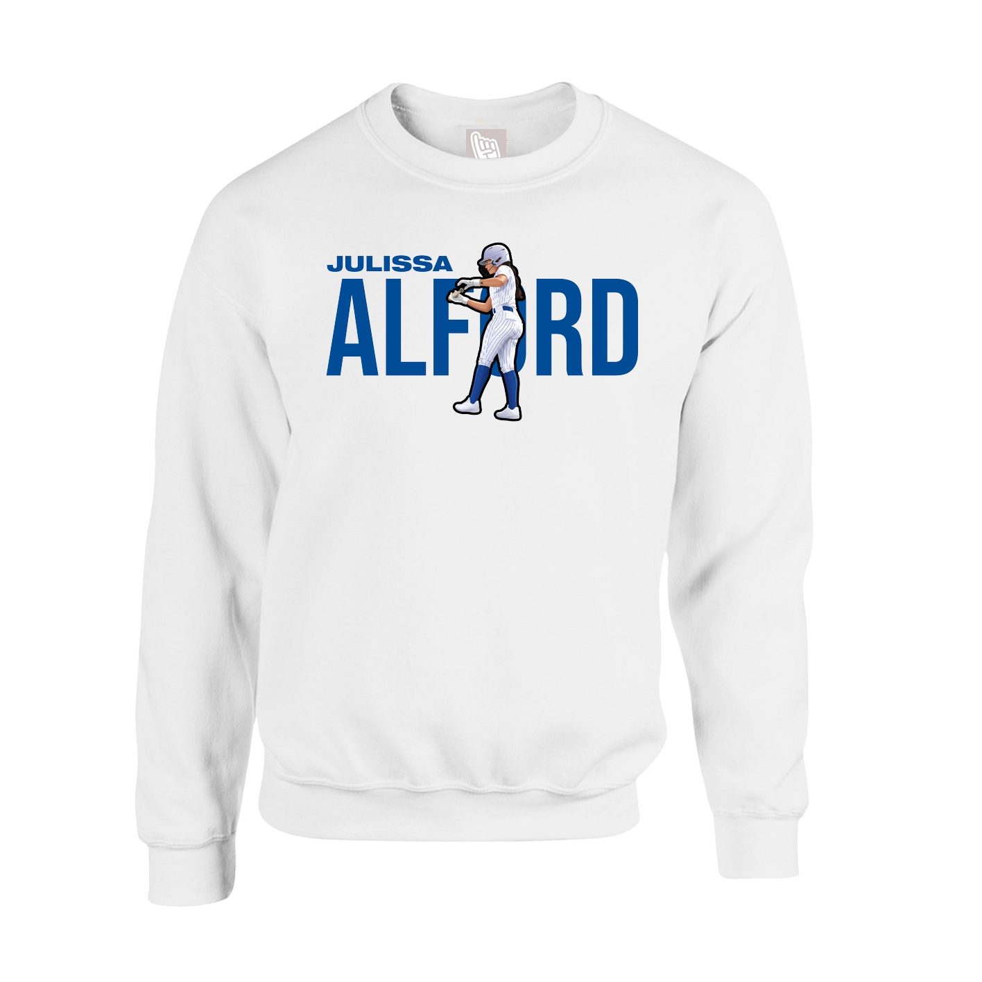 Fleece Crew — Player Name in White
