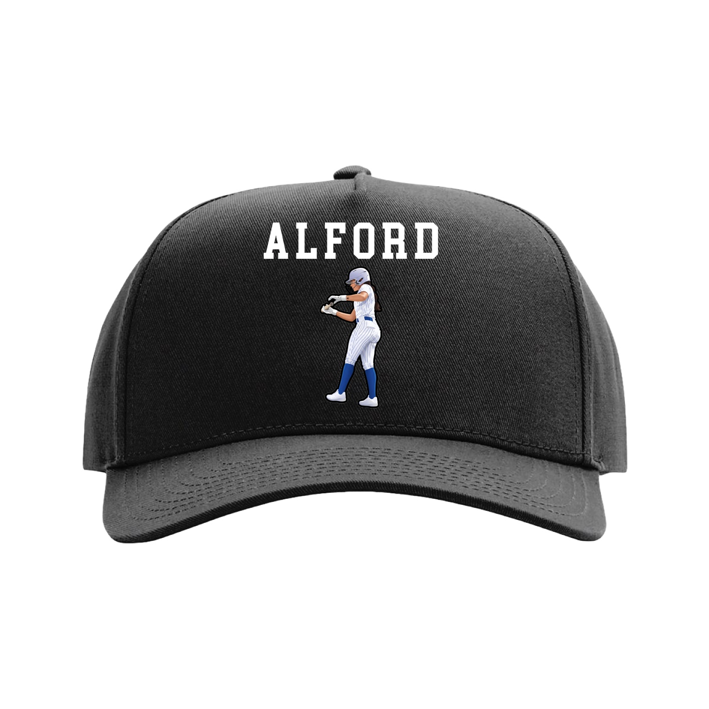 Full Fabric Five-Panel Champ Cap — Shirsey in Black