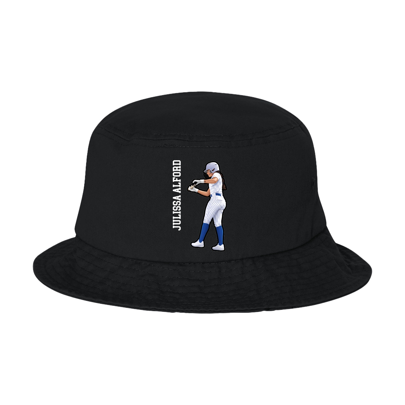 Bucket Cap — Name Vertical in Black