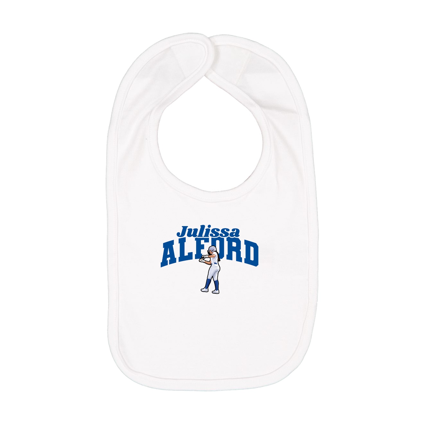 Infant Bib — Signature Arch in White