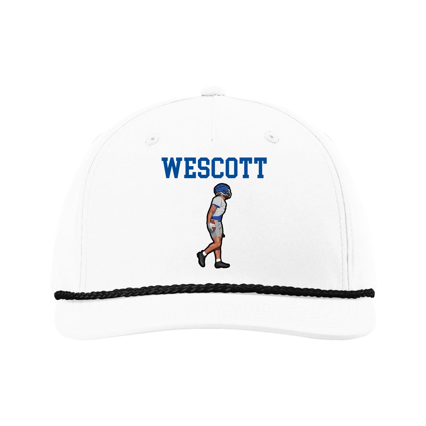 Five-Panel Classic Rope Cap — Shirsey in White