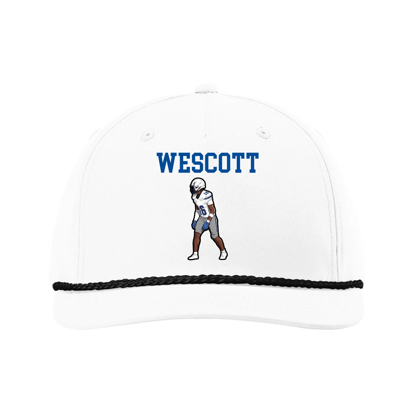 Five-Panel Classic Rope Cap — Shirsey in White