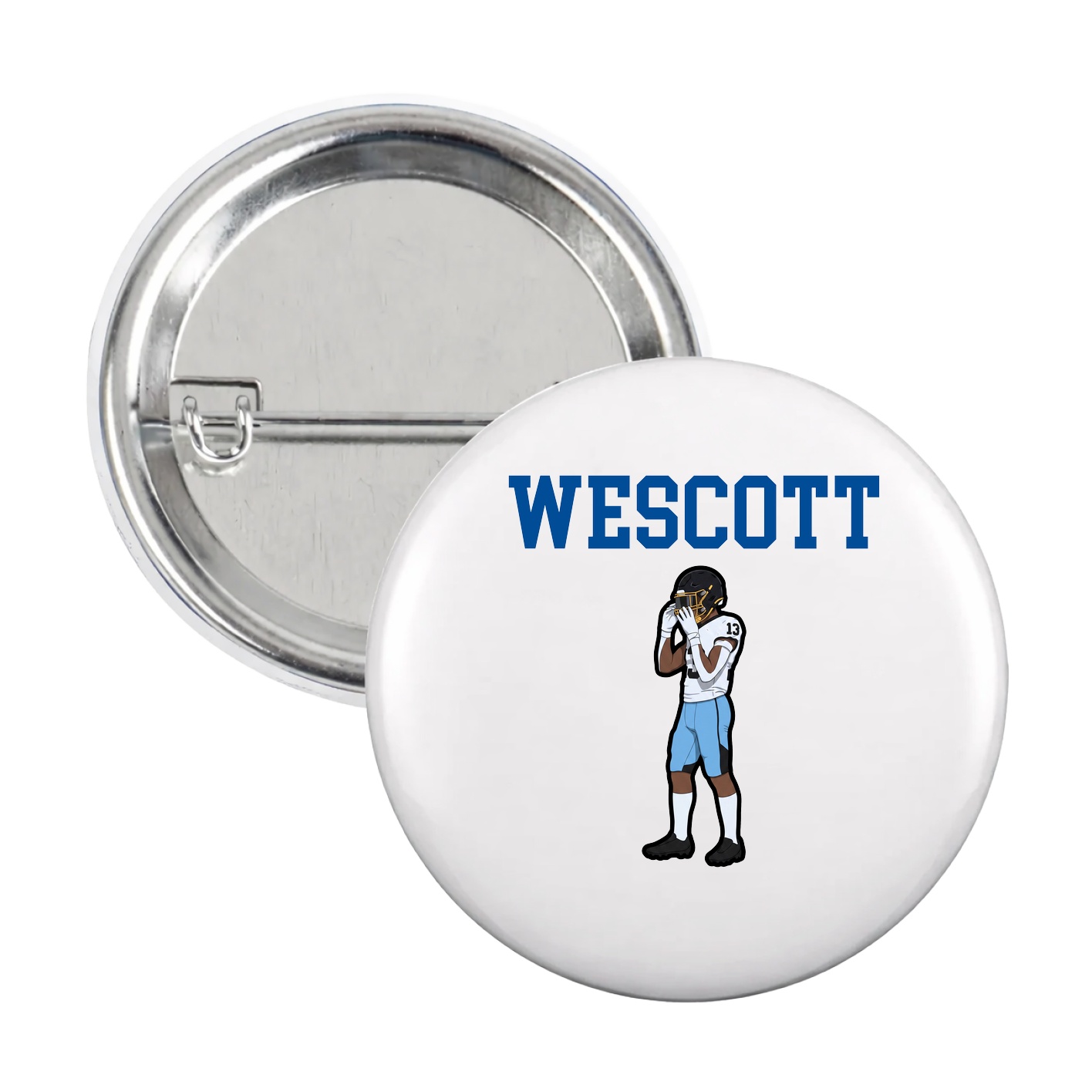 Game Day Button — Shirsey in White