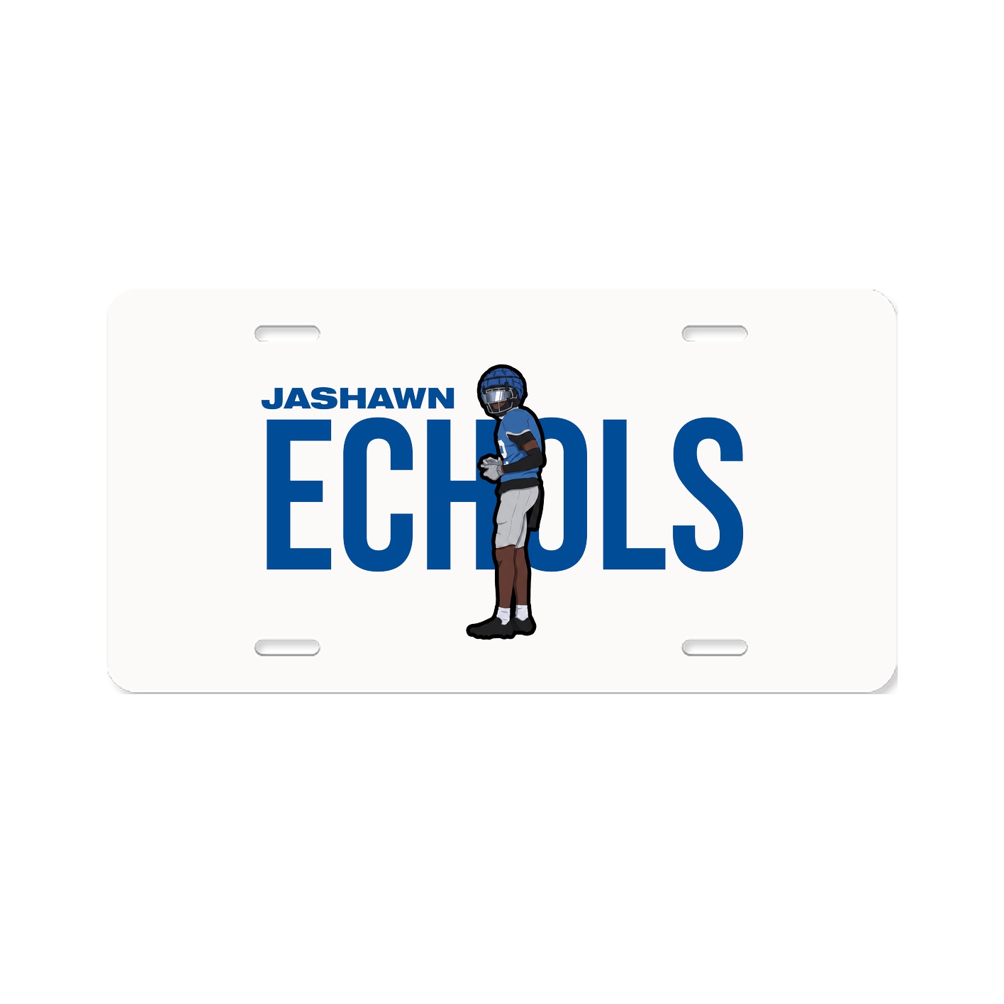 License Plate — Player Name in Classic