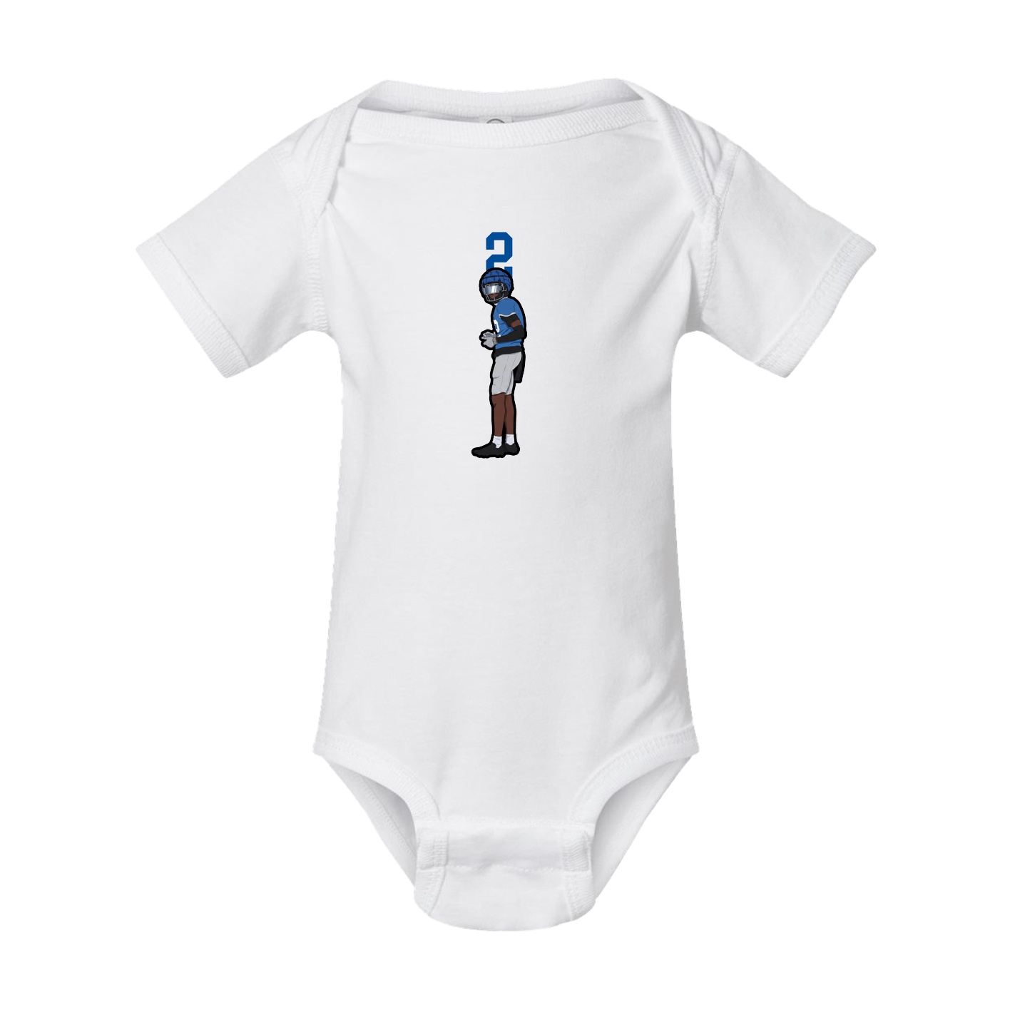 Baby Onesie — Number Top in White