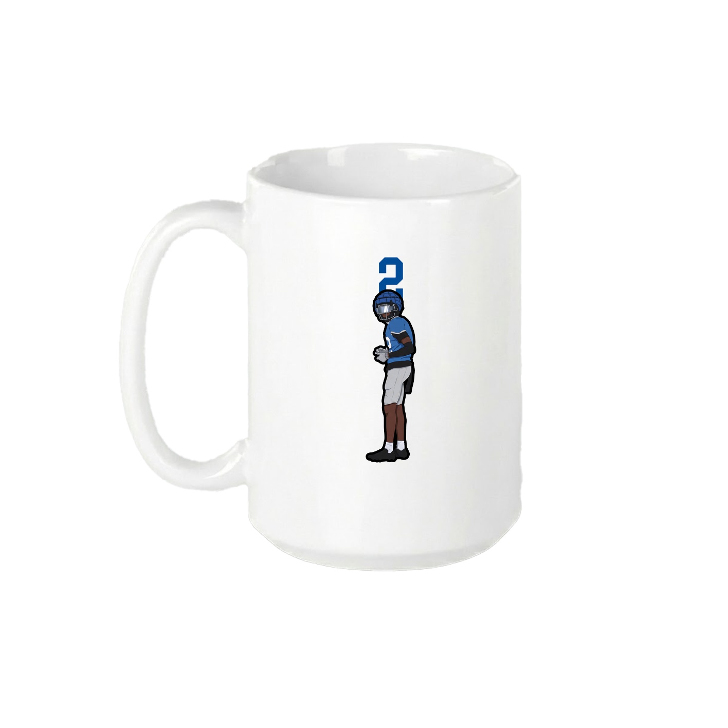 15oz Coffee Mug — Number Top in White