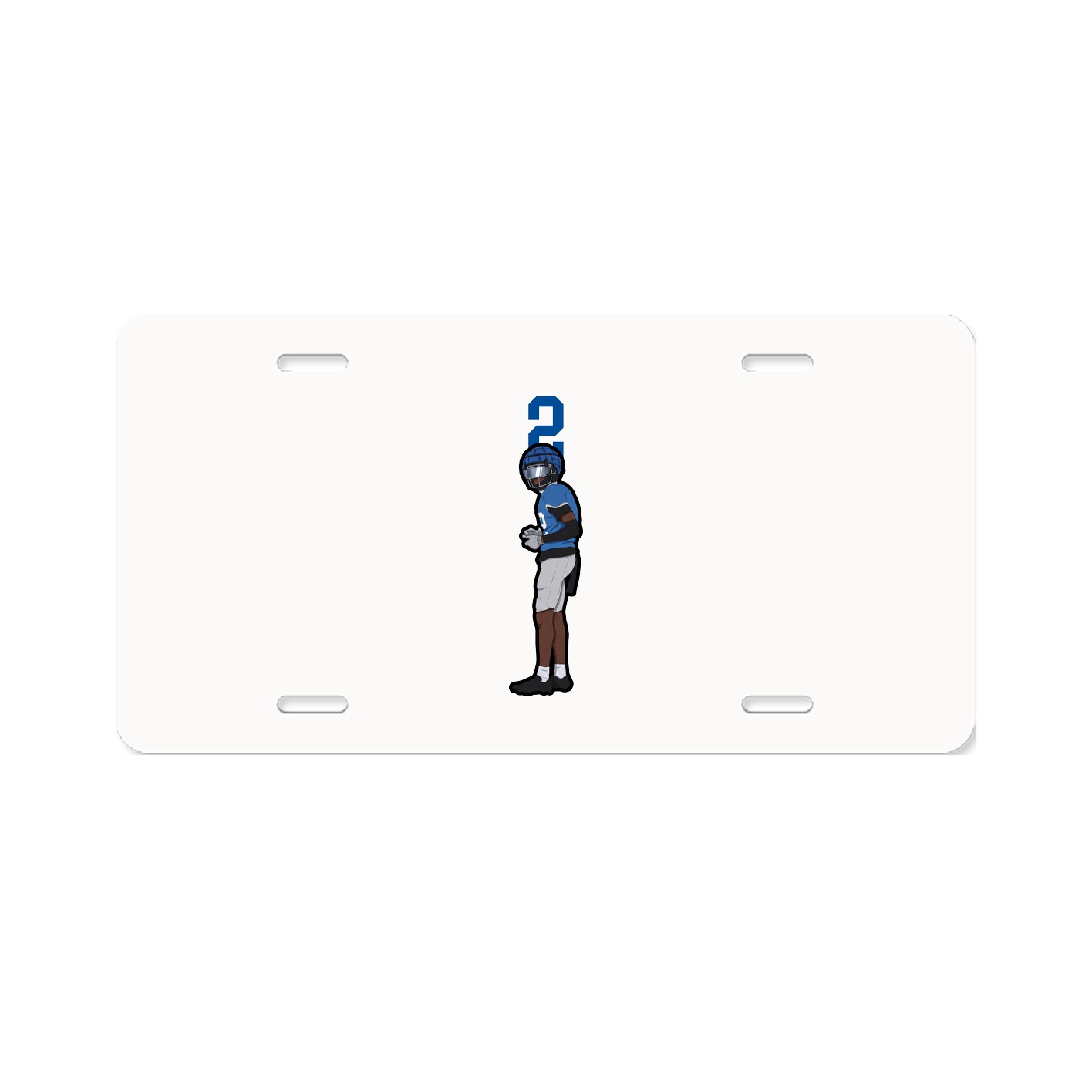 License Plate — Number Top in Classic