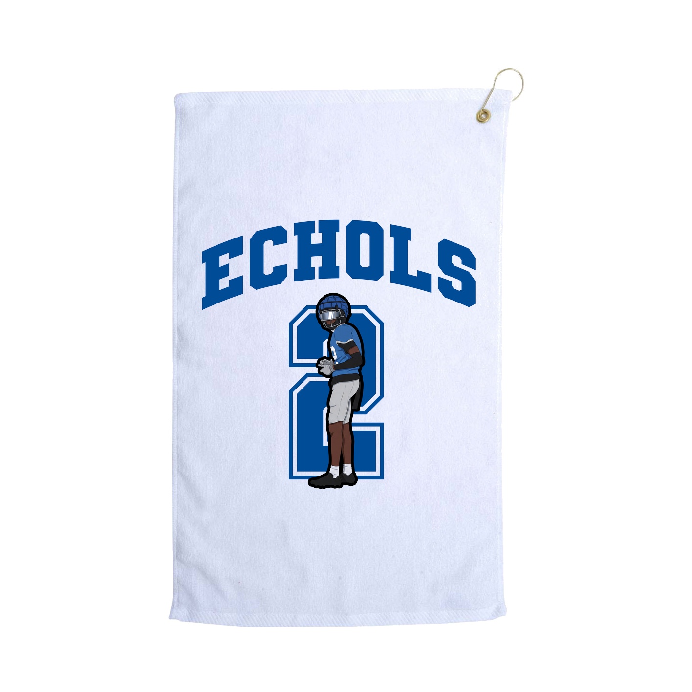Golf Towel — Number in White