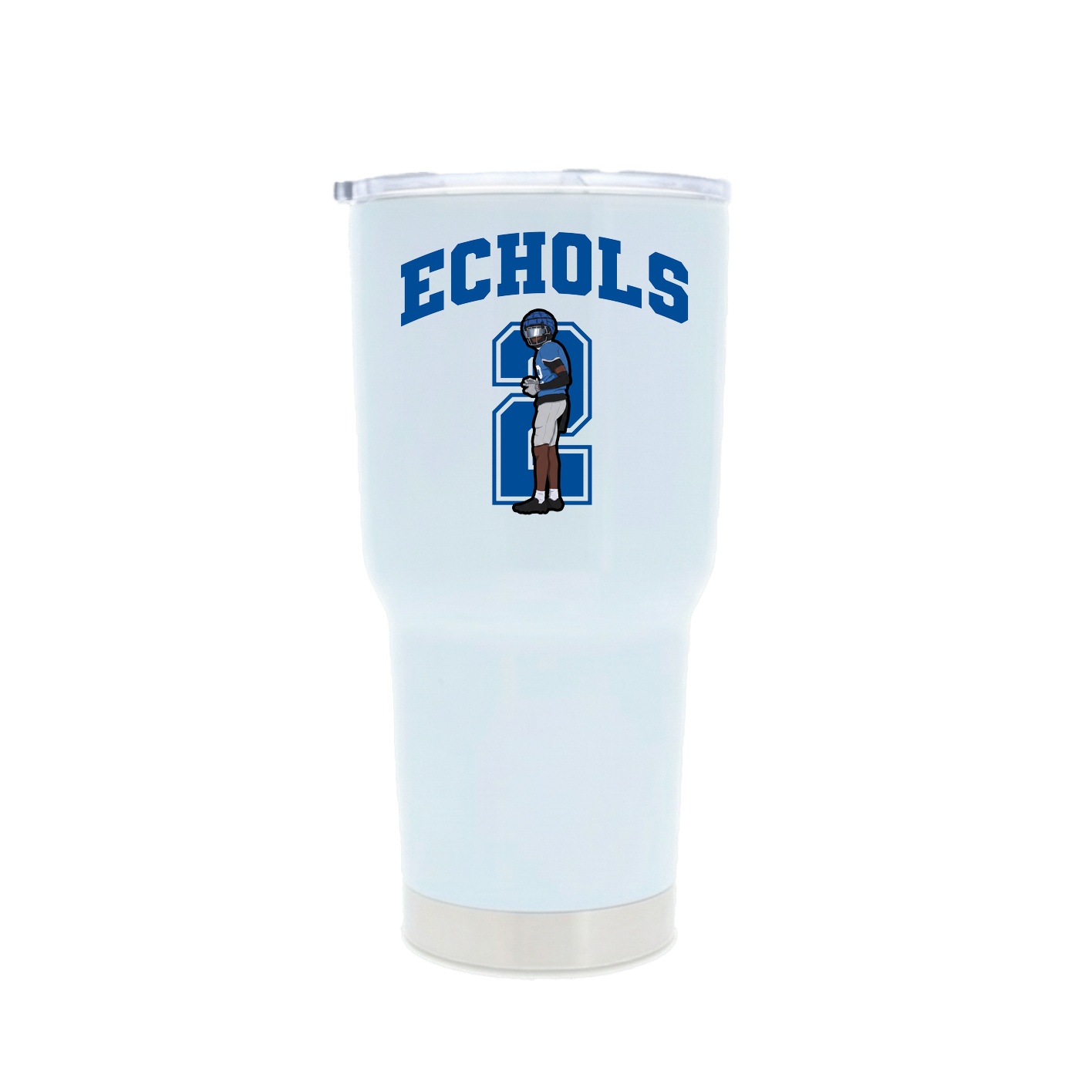 30oz Stainless Steel Tumbler — Number in White
