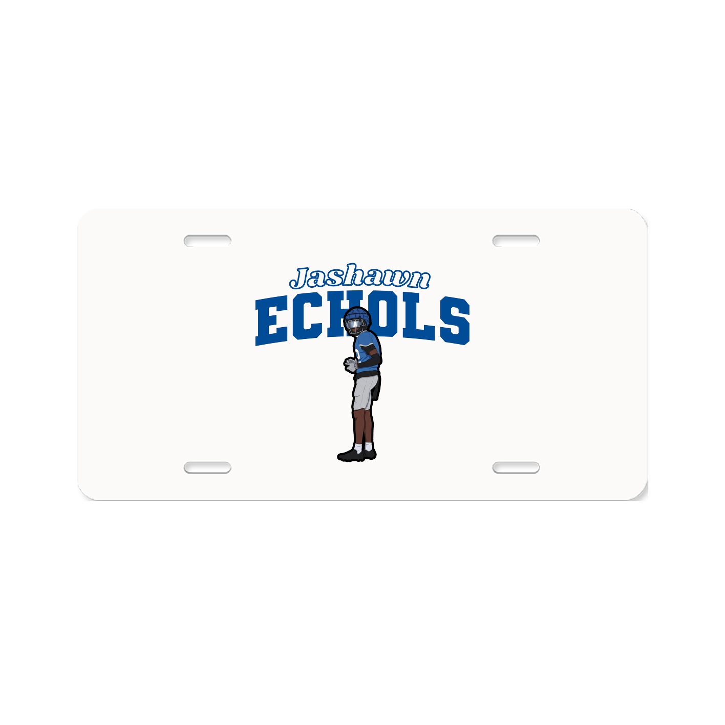 License Plate — Name Arch in Classic
