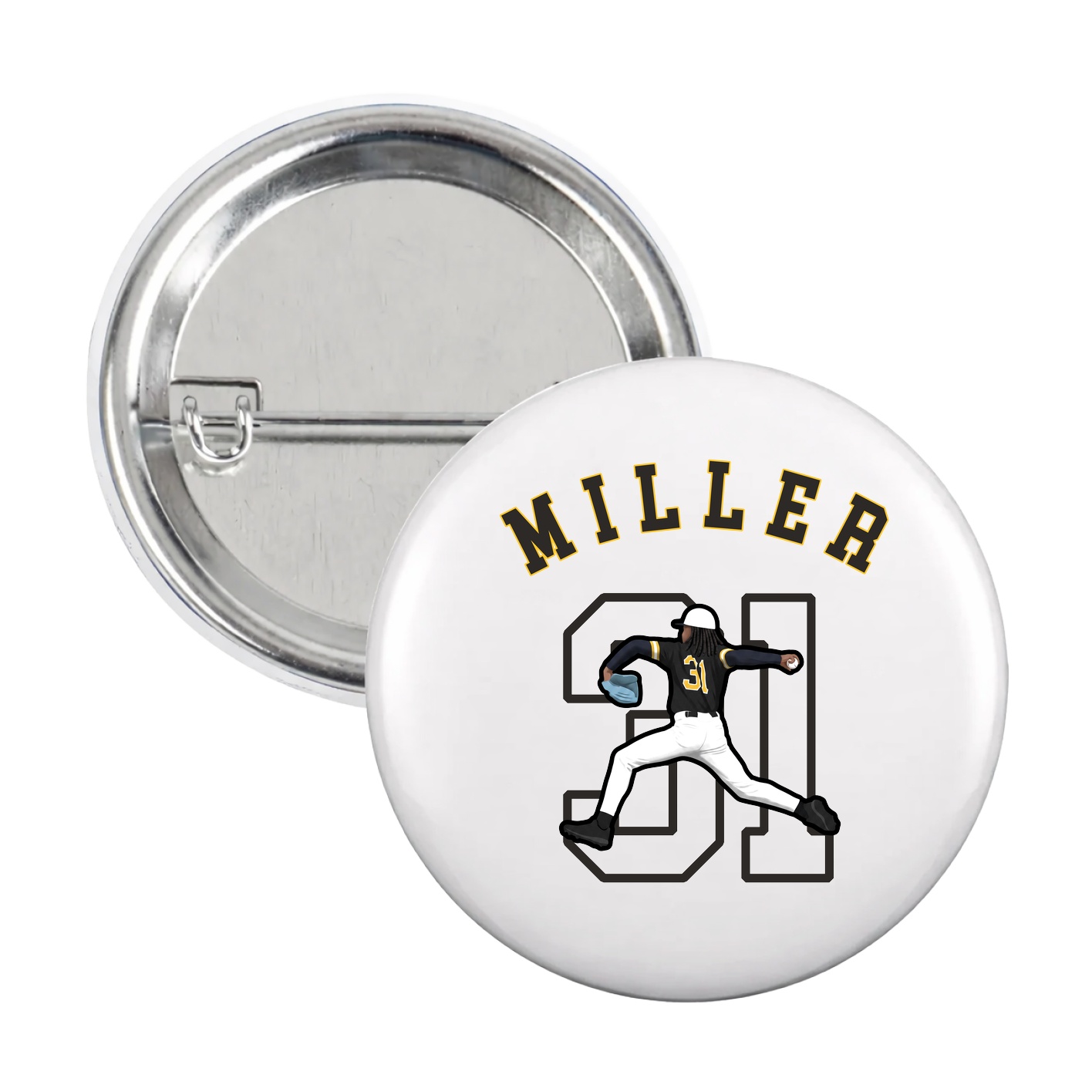 Game Day Button — Shirsey Arch in White