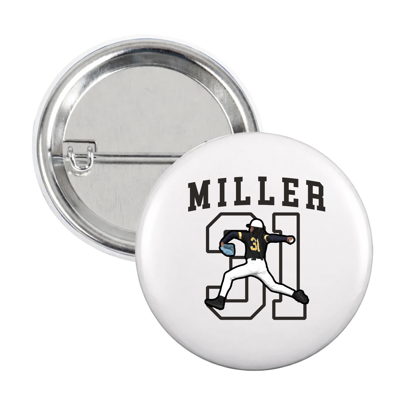 Game Day Button — Shirsey in White