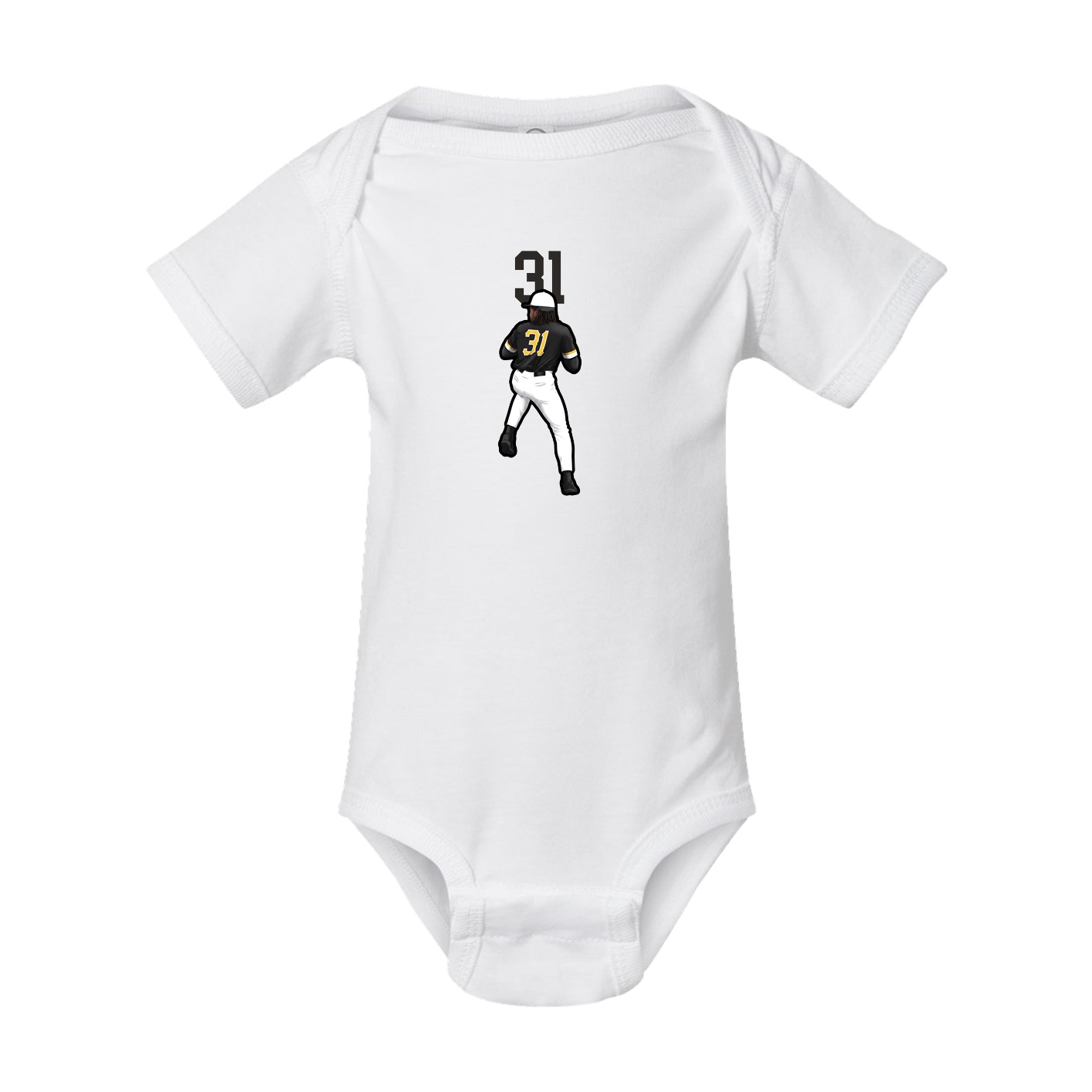 Baby Onesie — Number Top in White