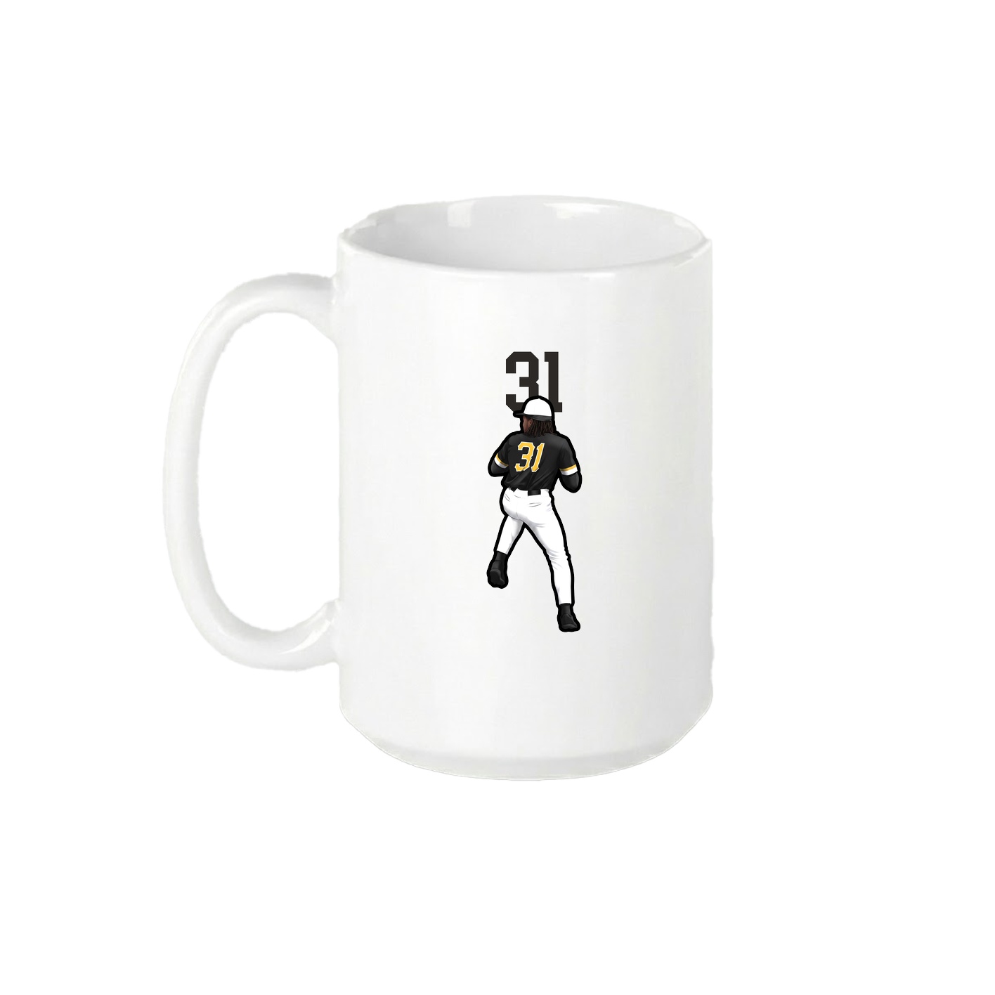 15oz Coffee Mug — Number Top in White