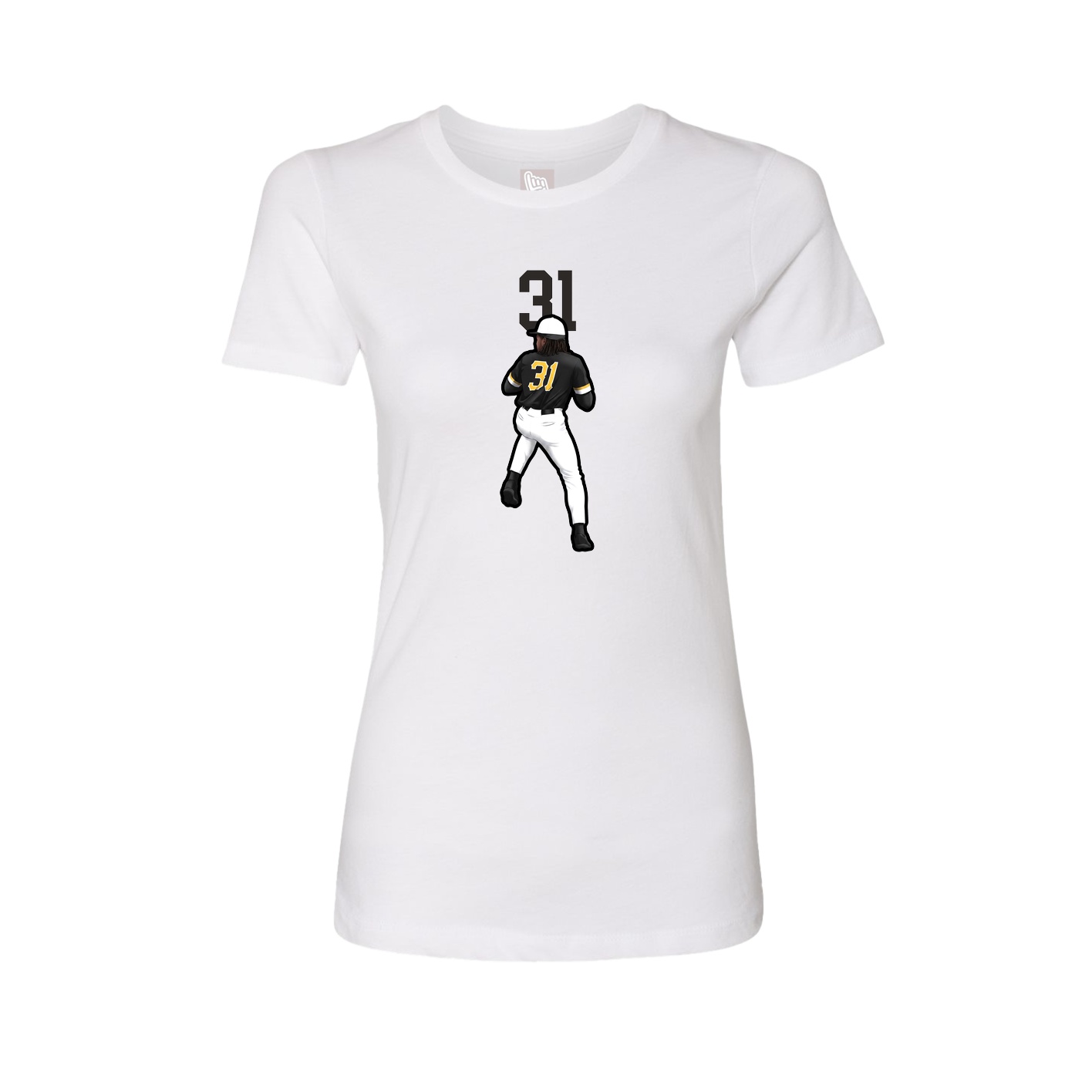 Womens Tee — Number Top in White