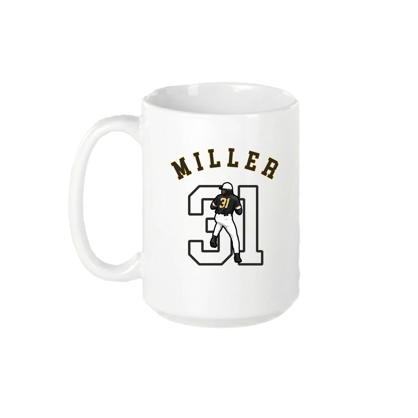 15oz Coffee Mug — Shirsey Arch in White