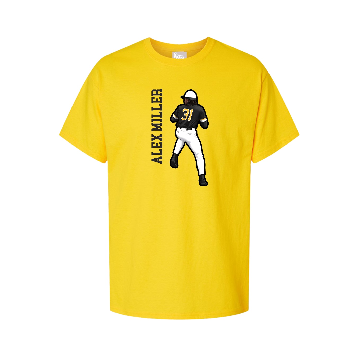 Tee — Name Vertical in Gold