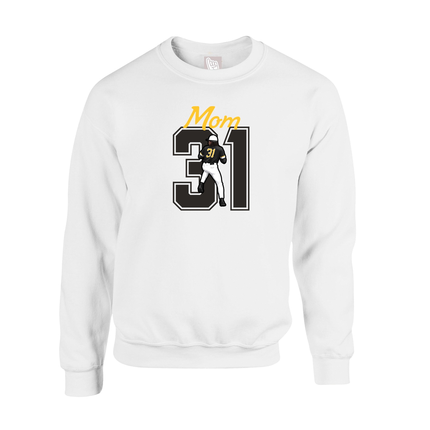 Fleece Crew — Mothers Day Shirsey in White