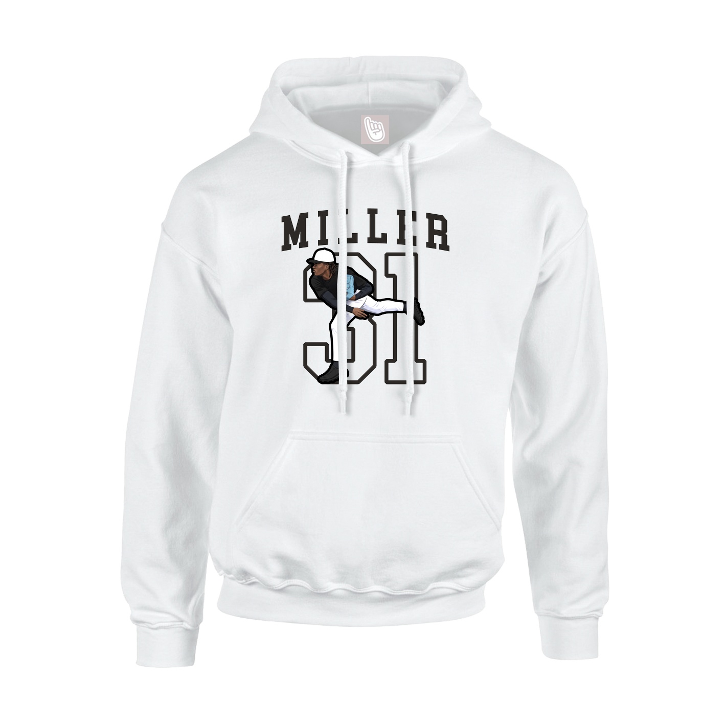 Hoodie — Shirsey in White