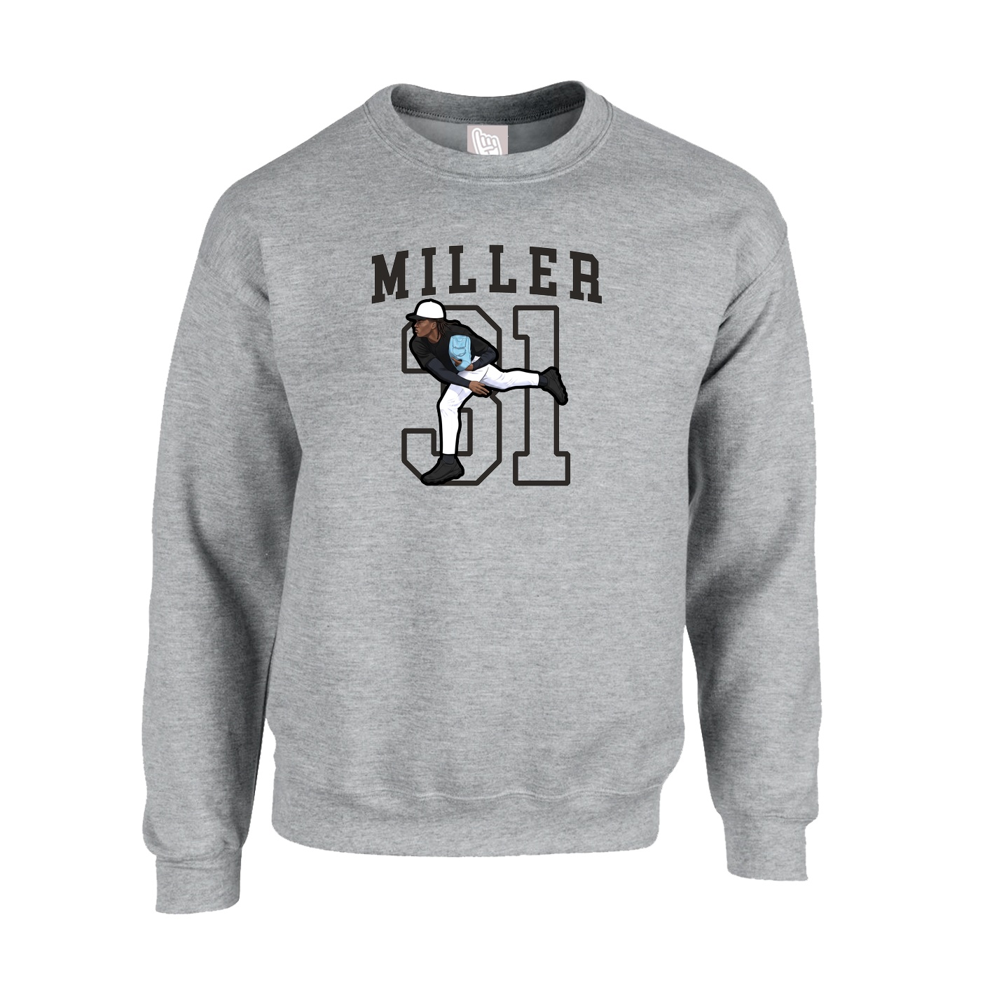 Fleece Crew — Shirsey in Grey