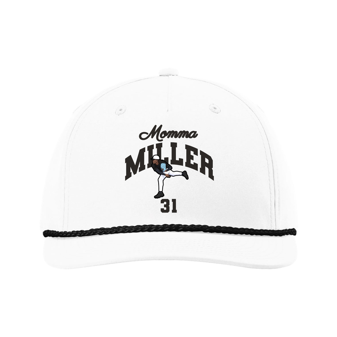 Five-Panel Classic Rope Cap — Mothers Day Arch in White