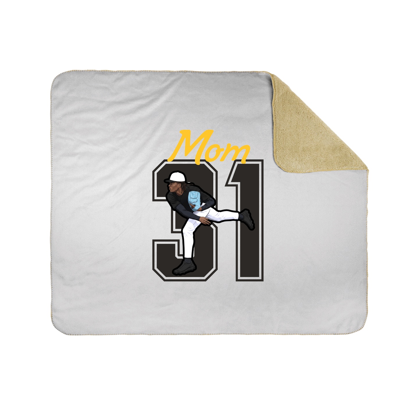 Throw Blanket — Mothers Day Shirsey in White