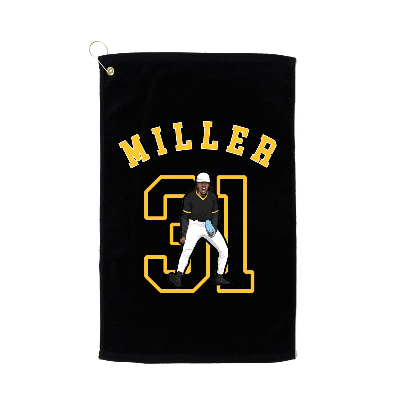 Golf Towel — Shirsey Arch in Black