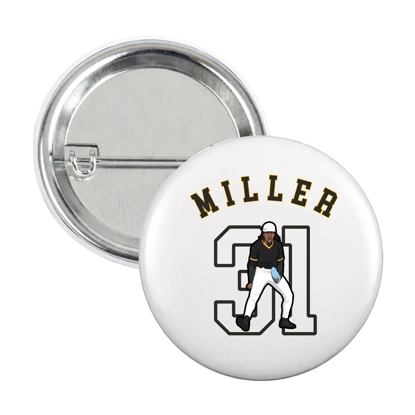 Game Day Button — Shirsey Arch in White