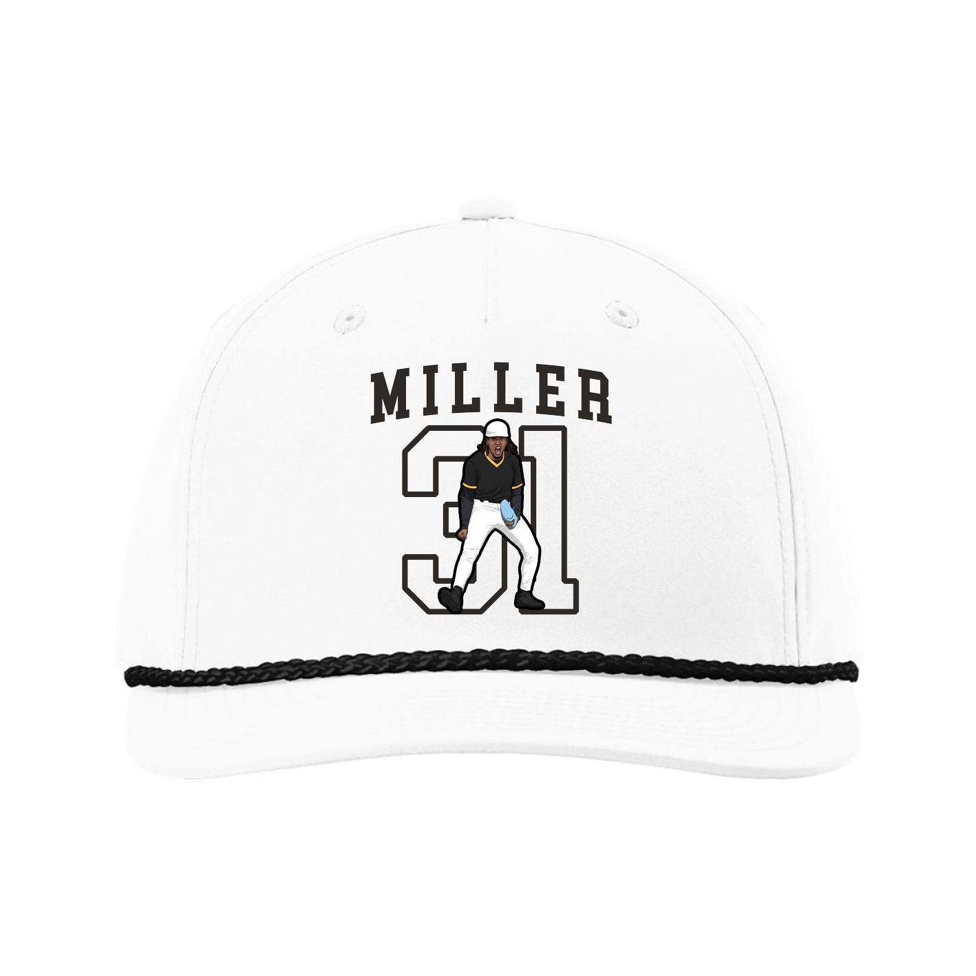 Five-Panel Classic Rope Cap — Shirsey in White