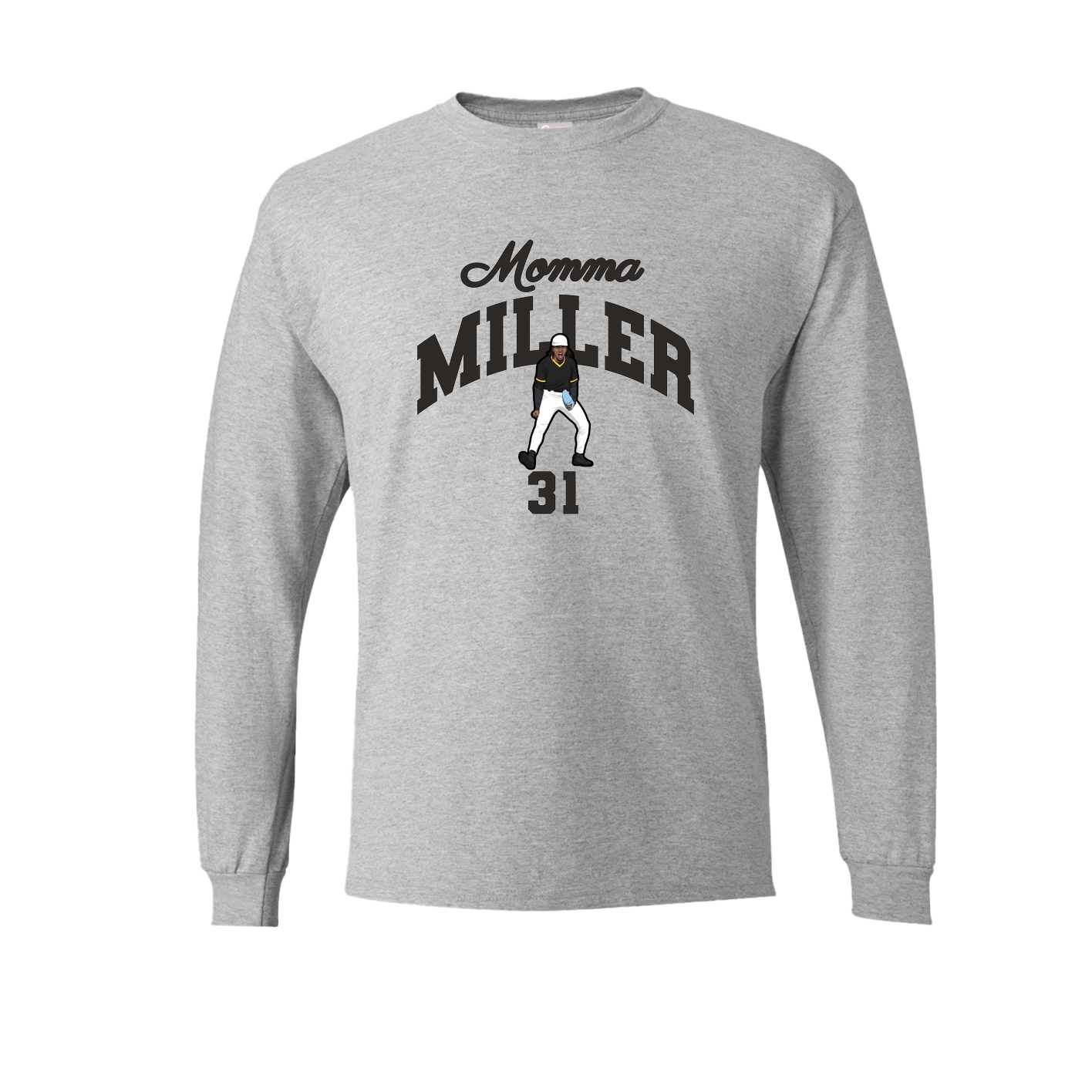 Long Sleeve Tee — Mothers Day Arch in Grey