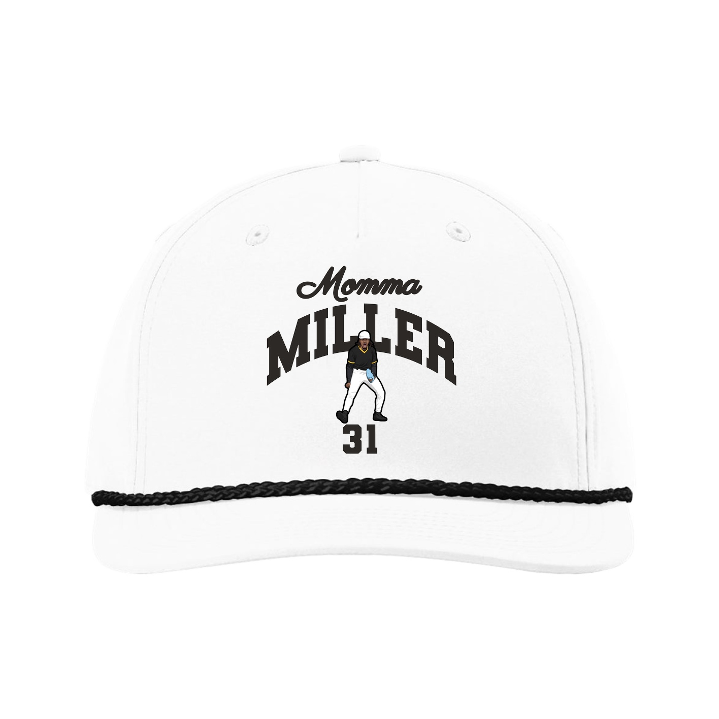 Five-Panel Classic Rope Cap — Mothers Day Arch in White