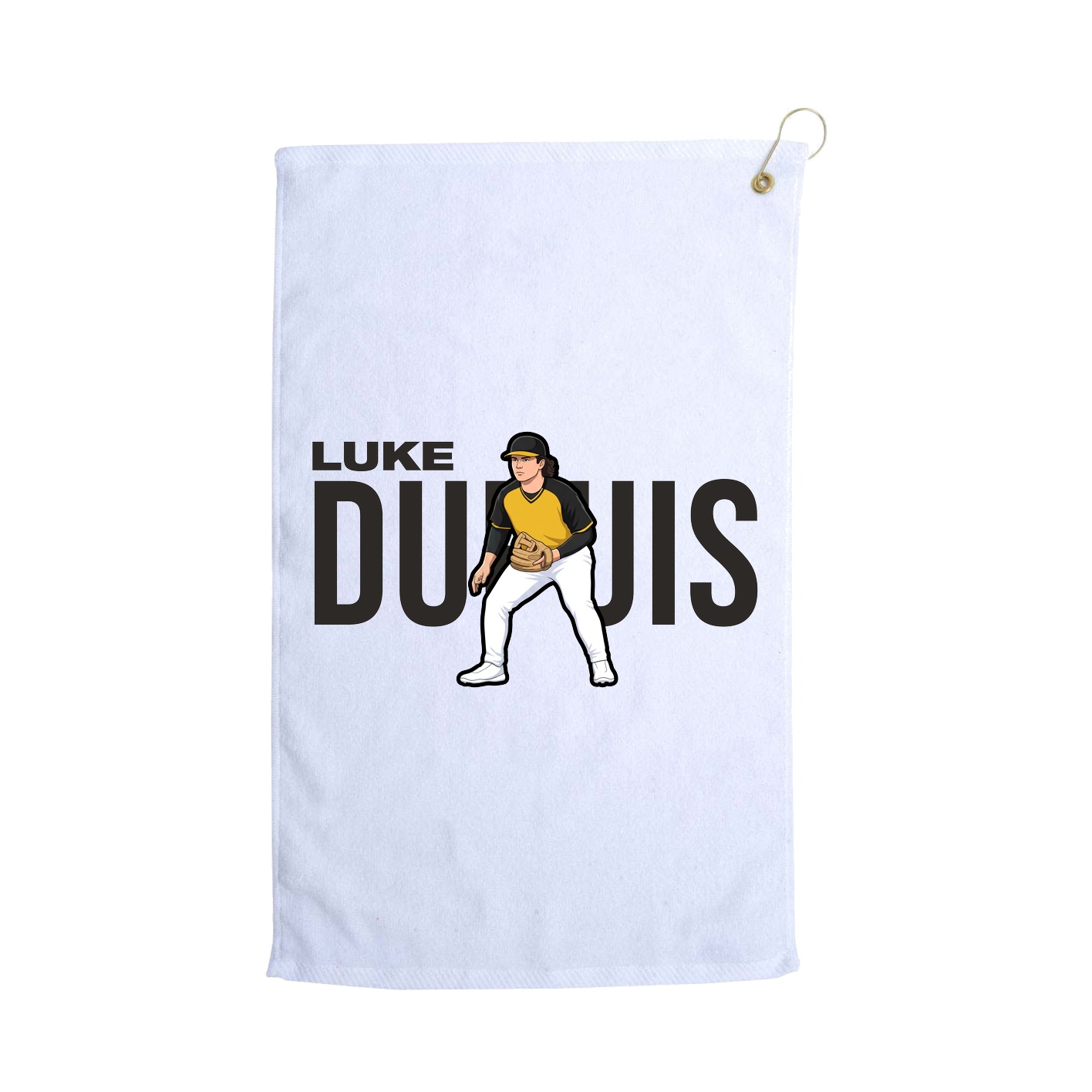 Golf Towel — Player Name in White