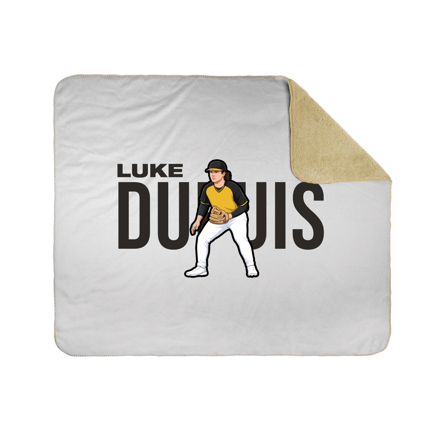Throw Blanket — Player Name in White