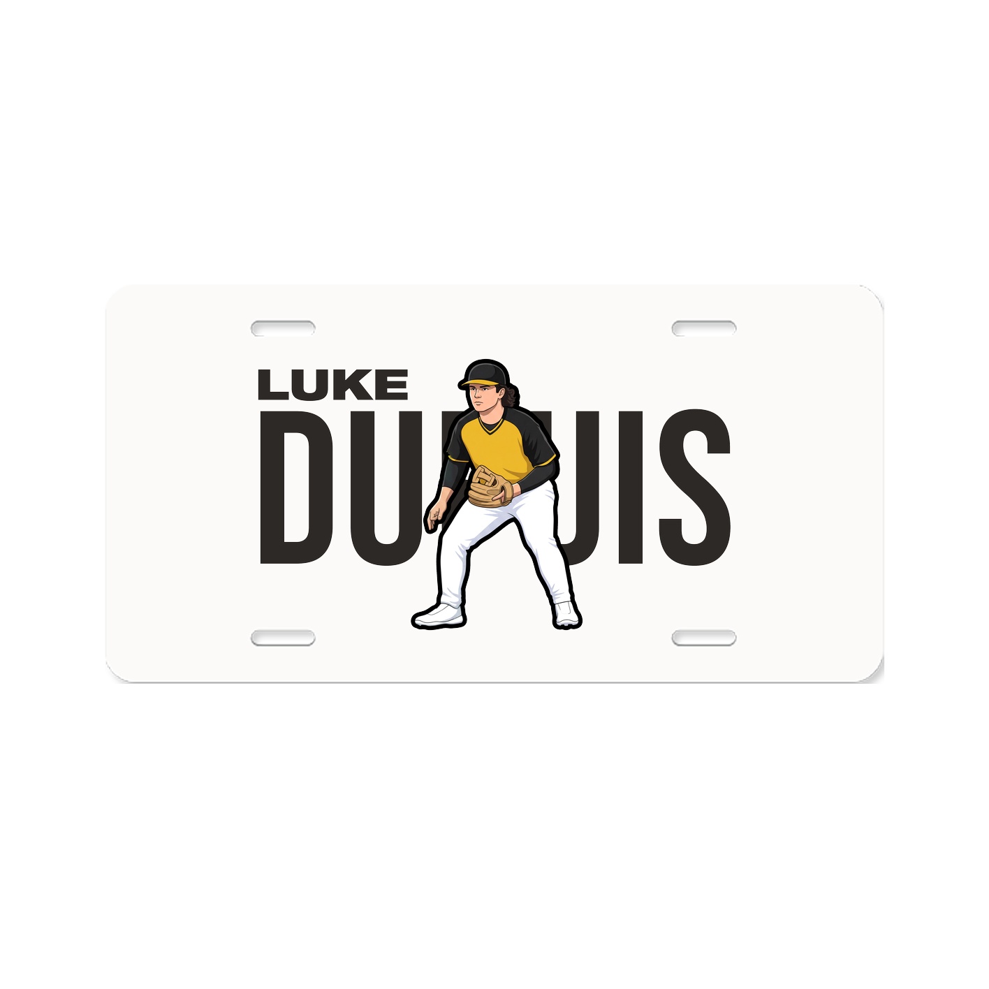 License Plate — Player Name in Classic