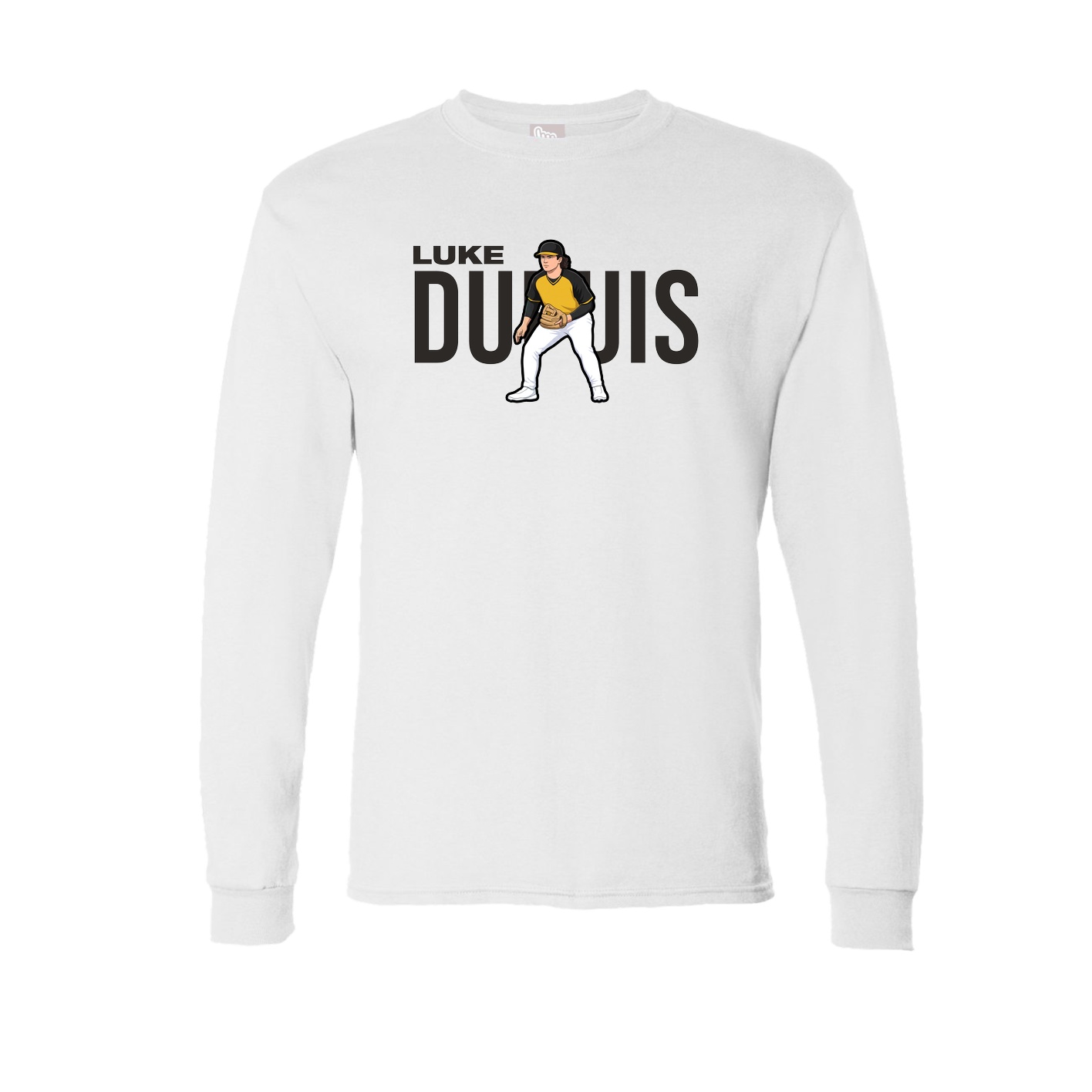 Long Sleeve Tee — Player Name in White
