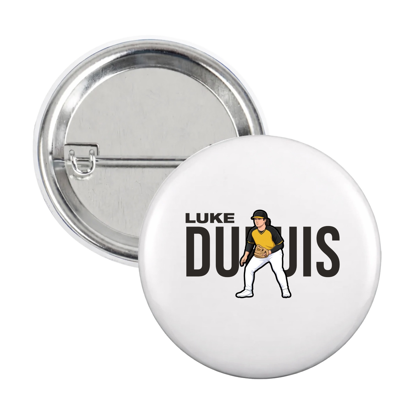 Game Day Button — Player Name in White